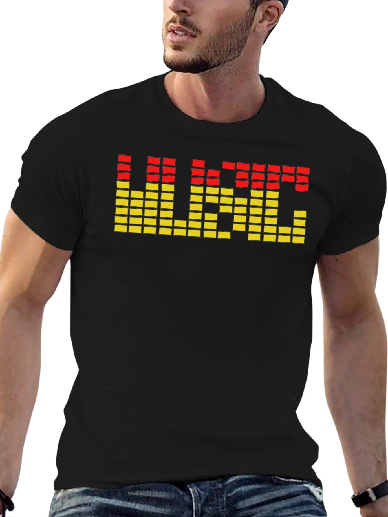 Pixel USC Graphic Tee - Black Short Sleeve T-Shirt