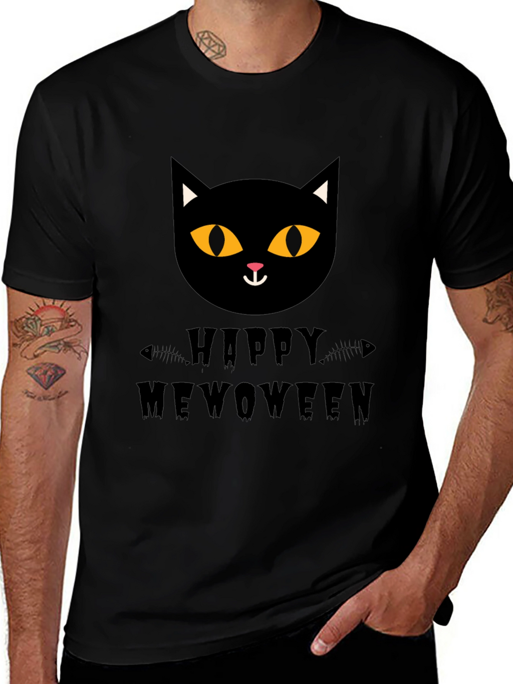 Happy Meowoween Cat T-Shirt