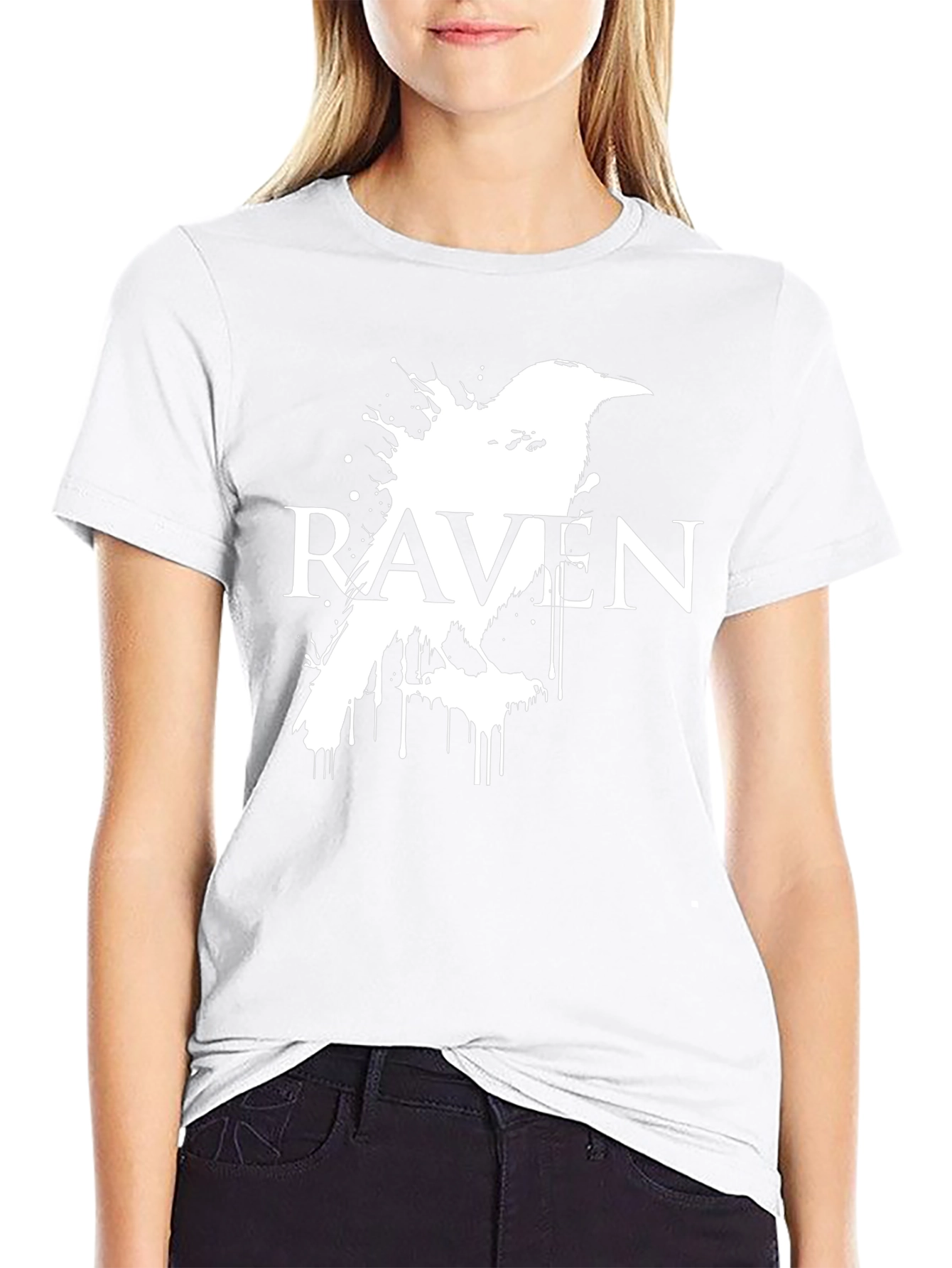 Raven Graphic Tee - Dark Bird Design