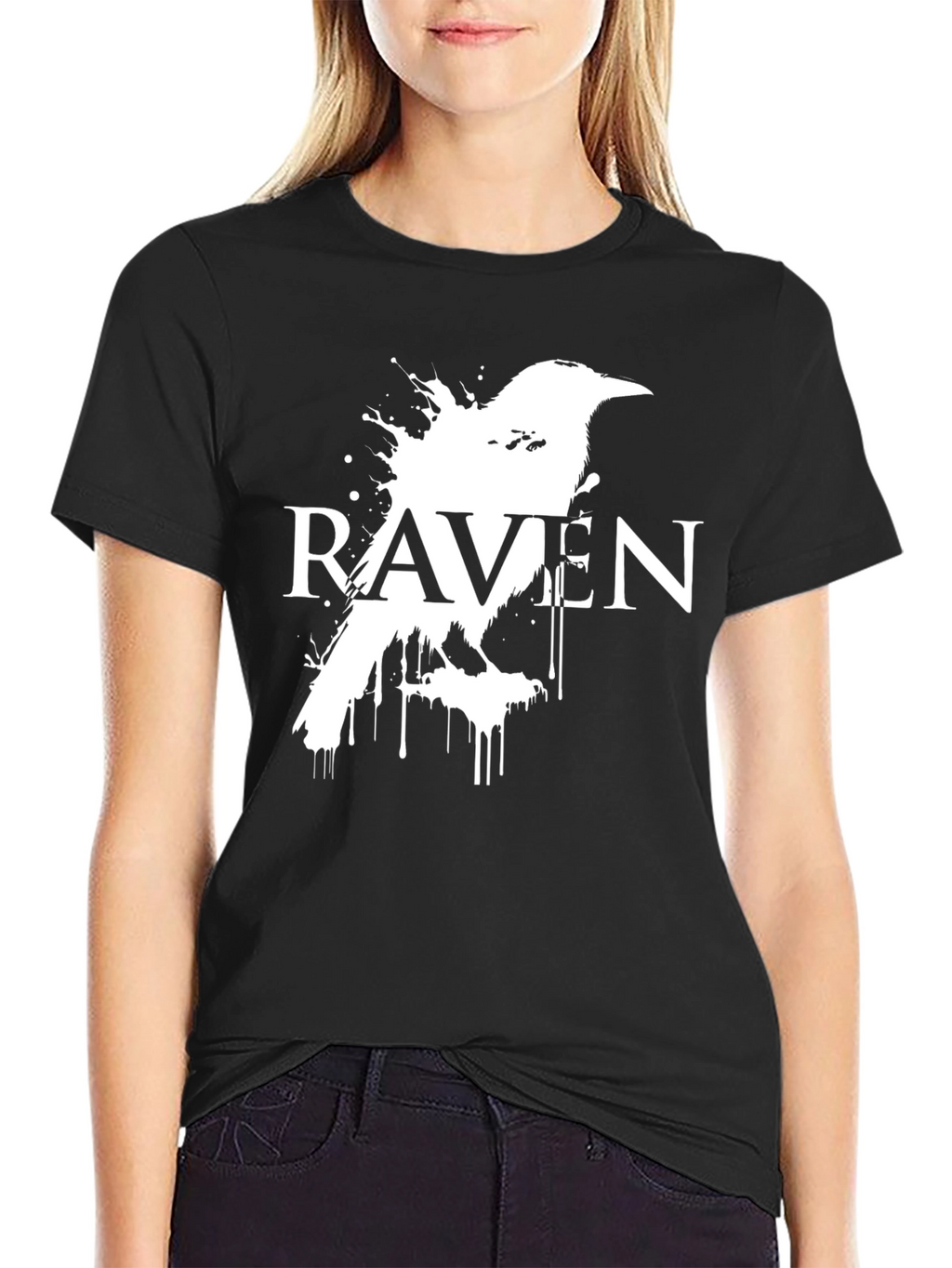 Raven Graphic Tee - Dark Bird Design