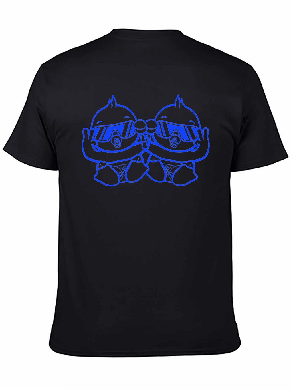 Cool Twins Graphic T-Shirt - Black