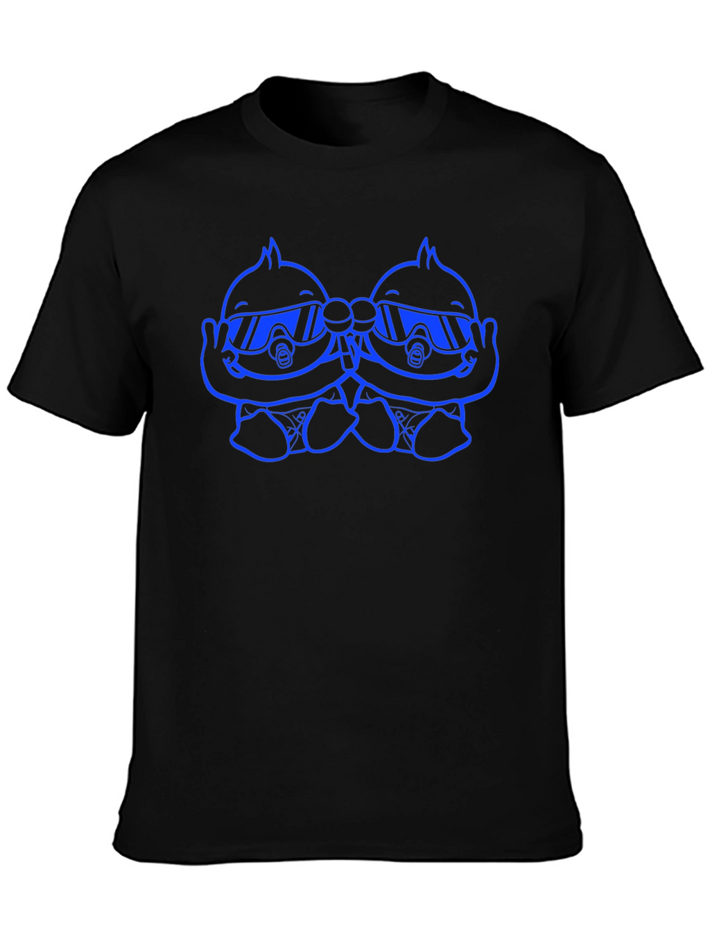 Cool Twins Graphic T-Shirt - Black