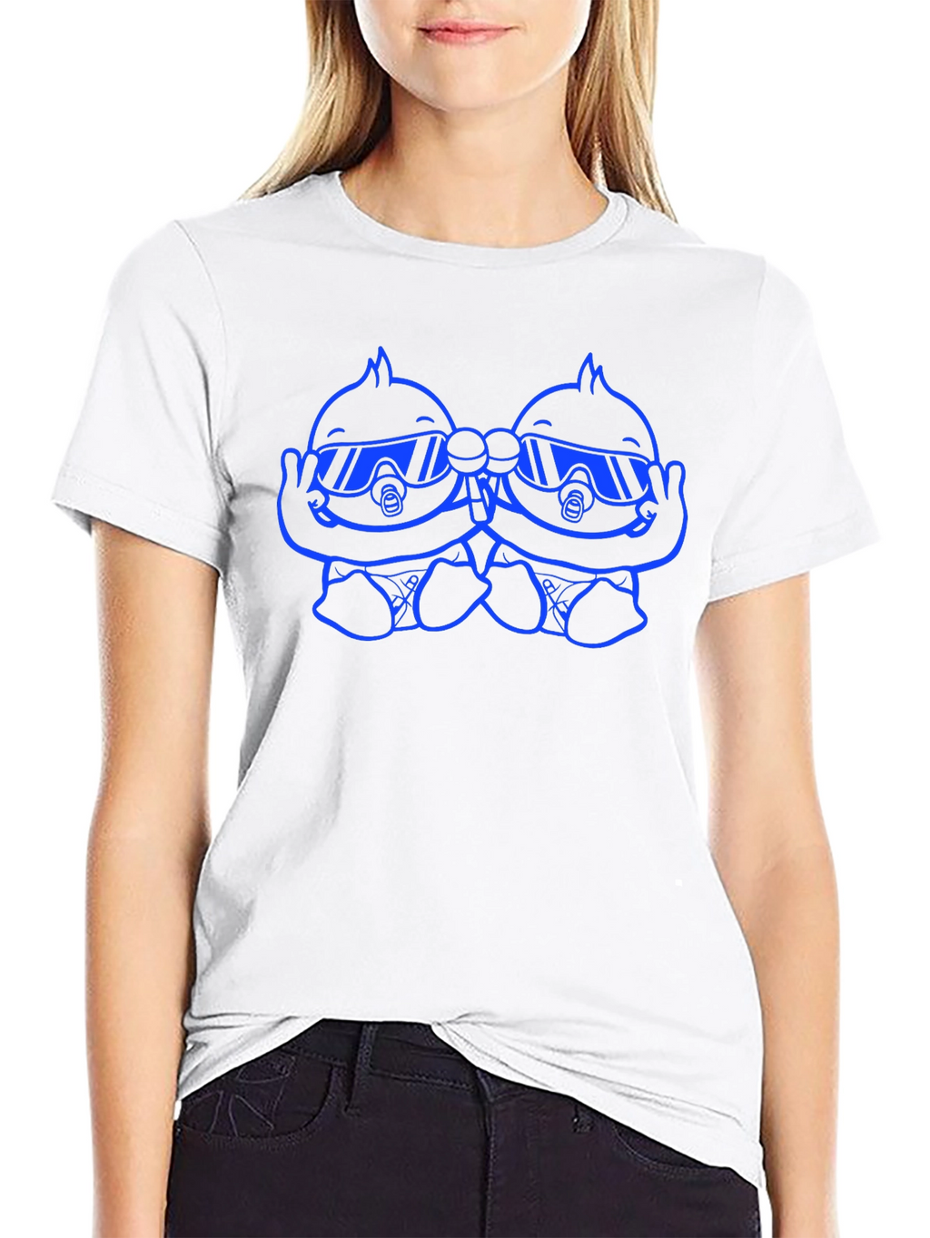 Cool Twins Graphic T-Shirt - Black
