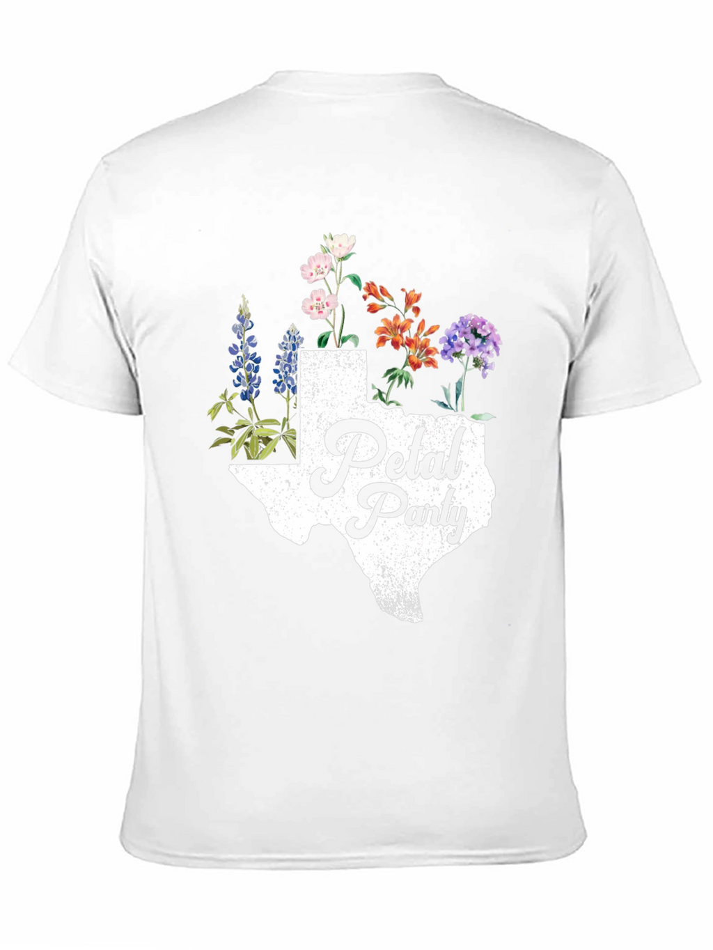 Texas Petal Party Graphic Tee - Black Cotton Shirt