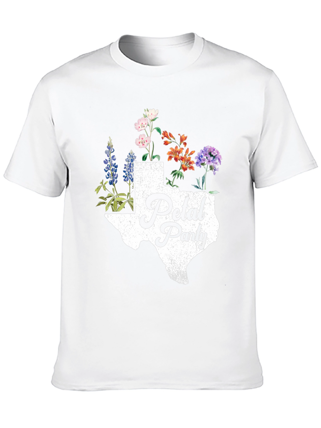 Texas Petal Party Graphic Tee - Black Cotton Shirt