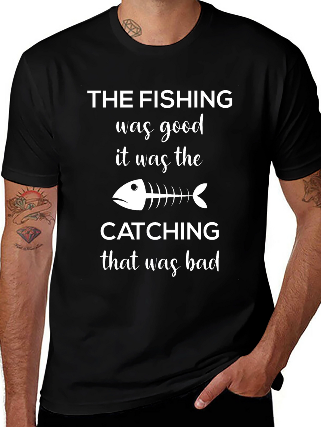 Fishing Humor T-Shirt - The Fishing Was Good!