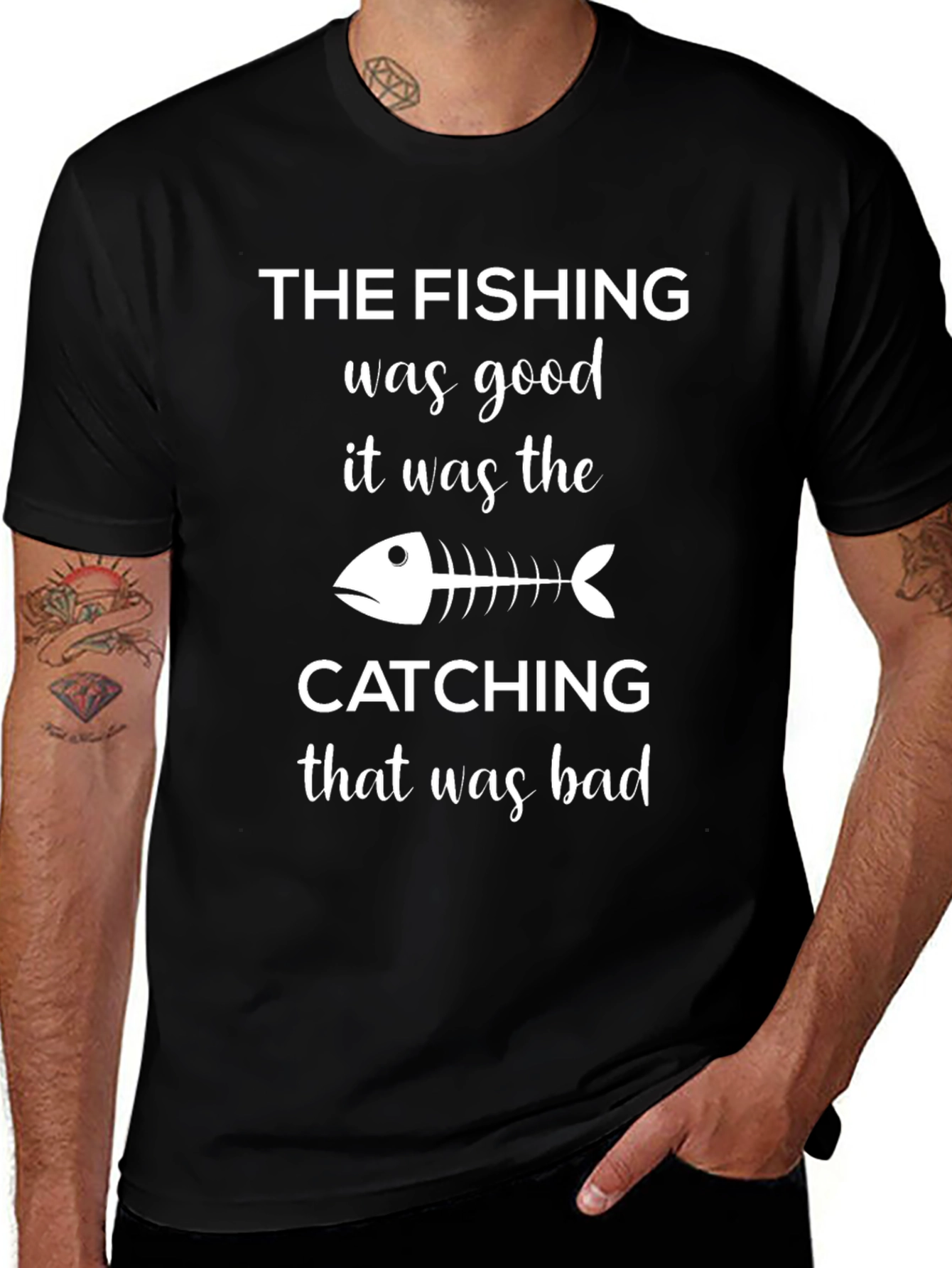 Fishing Humor T-Shirt - The Fishing Was Good!
