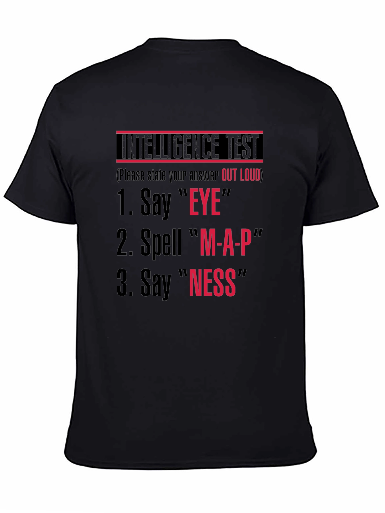 Intelligence Test Novelty T-Shirt