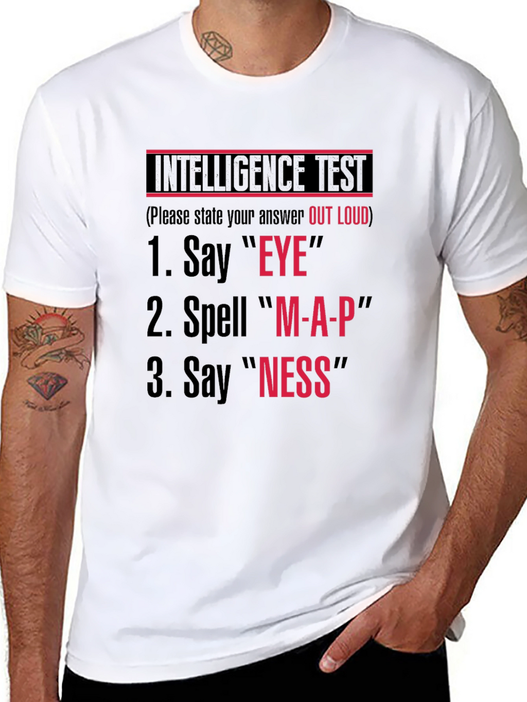 Intelligence Test Novelty T-Shirt