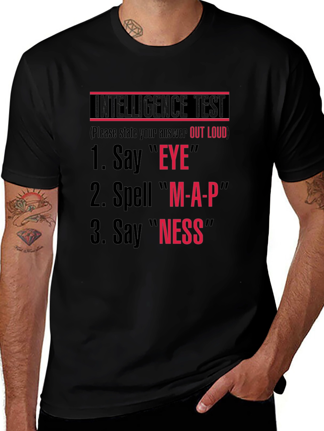Intelligence Test Novelty T-Shirt