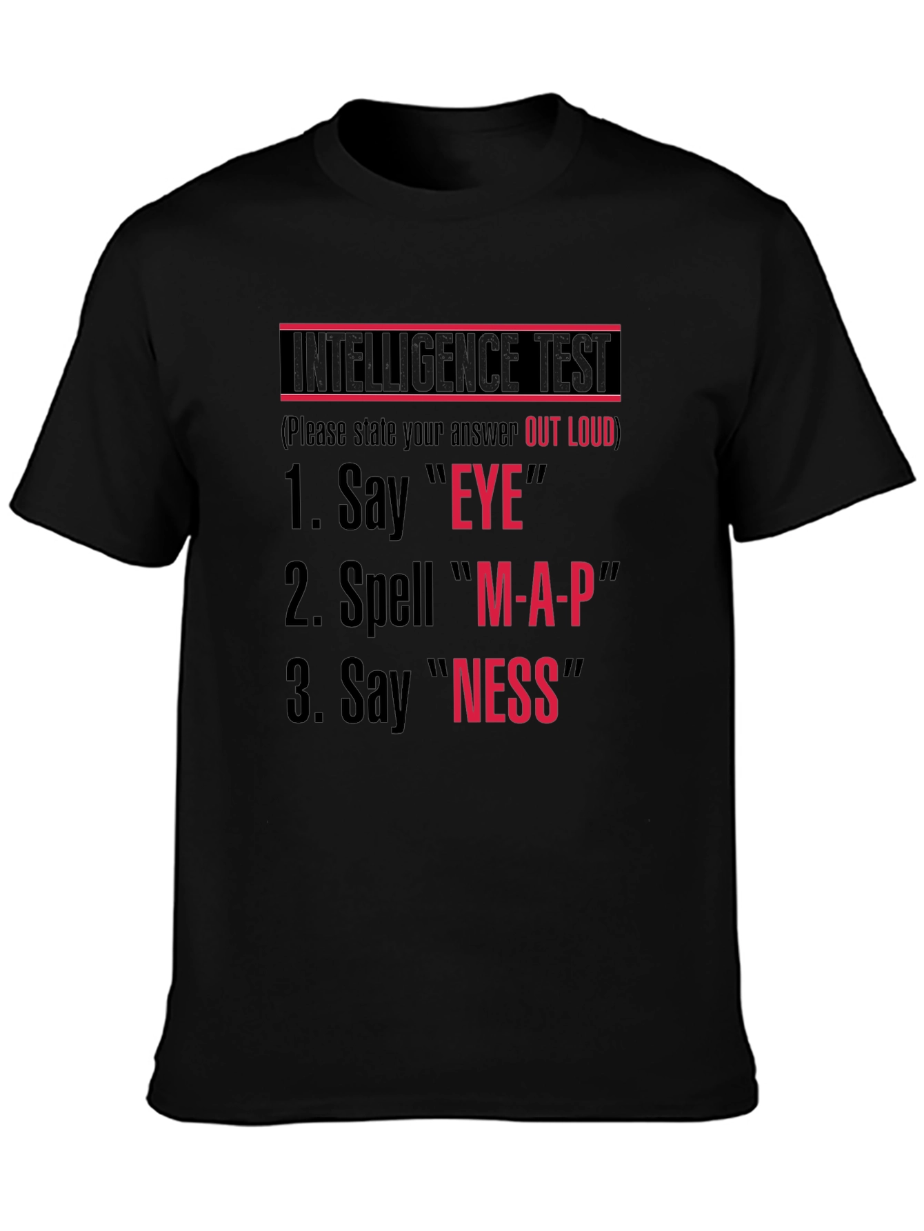 Intelligence Test Novelty T-Shirt