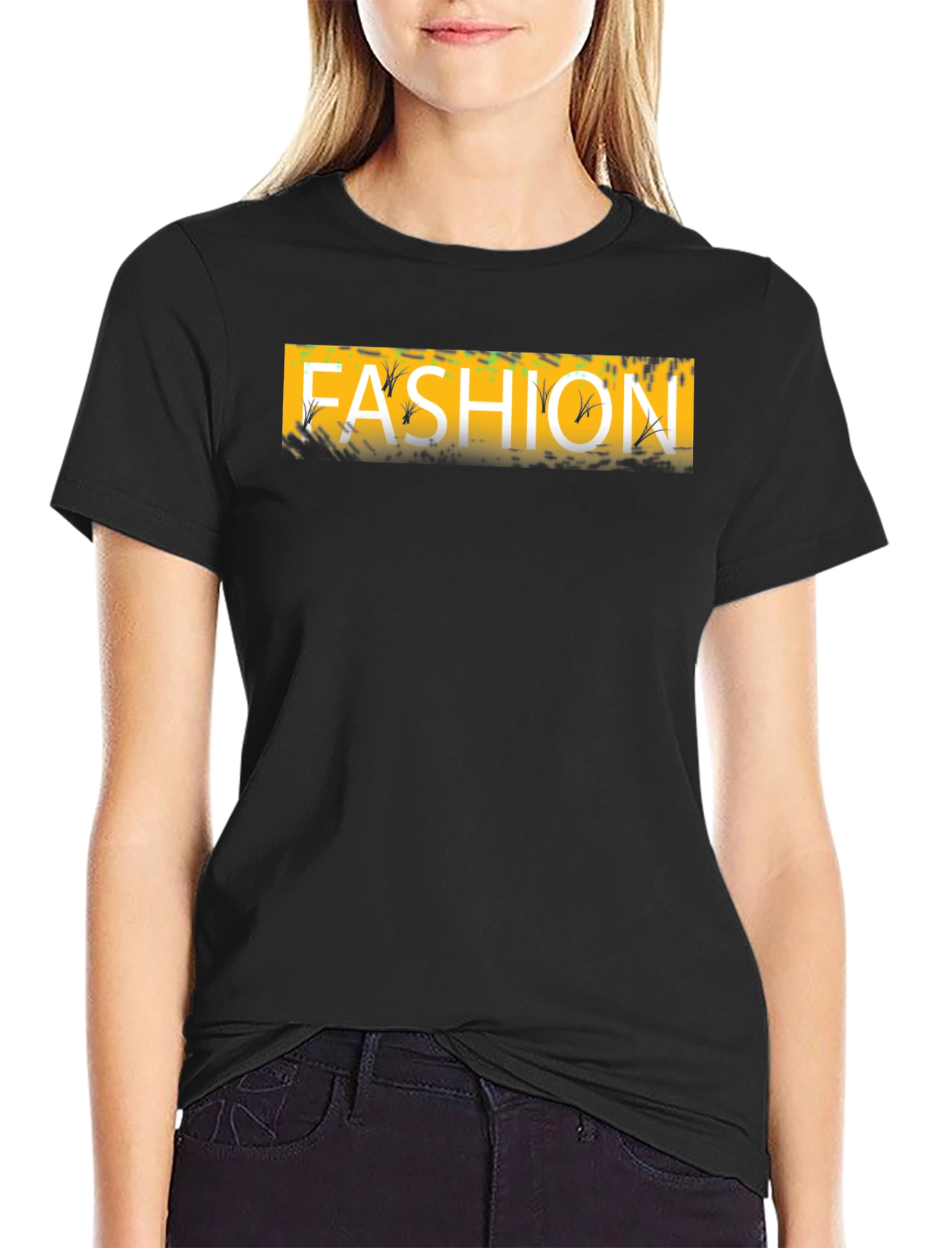 Fashion Graphic Tee - Stylish Black T-Shirt for Men