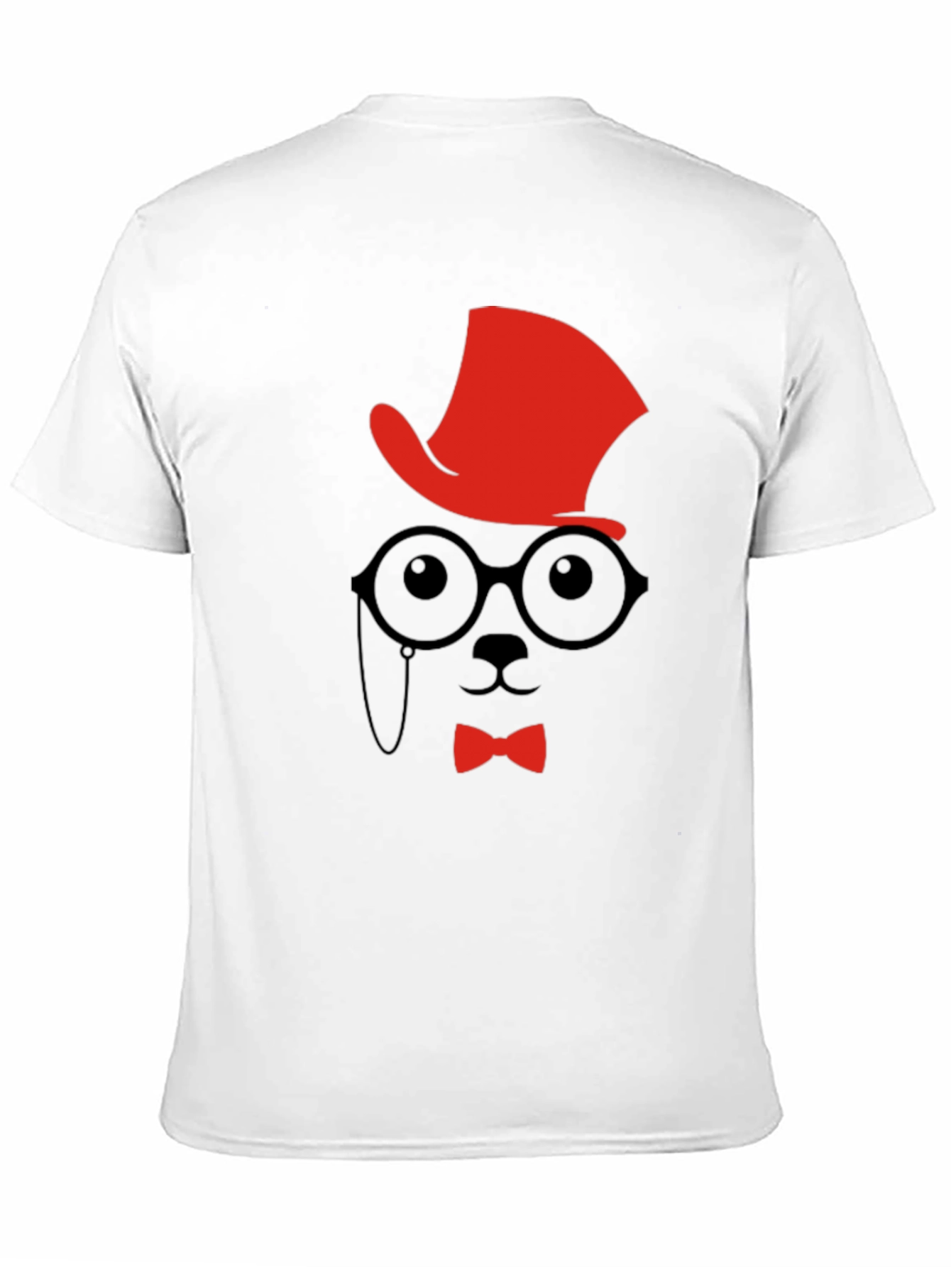 Dapper Gentleman T-Shirt - Hat Glasses and Bowtie