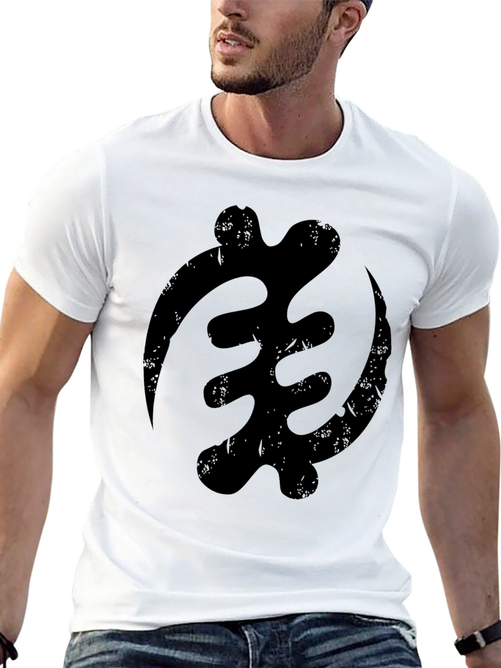 Black Adinkra Symbol Graphic T-Shirt