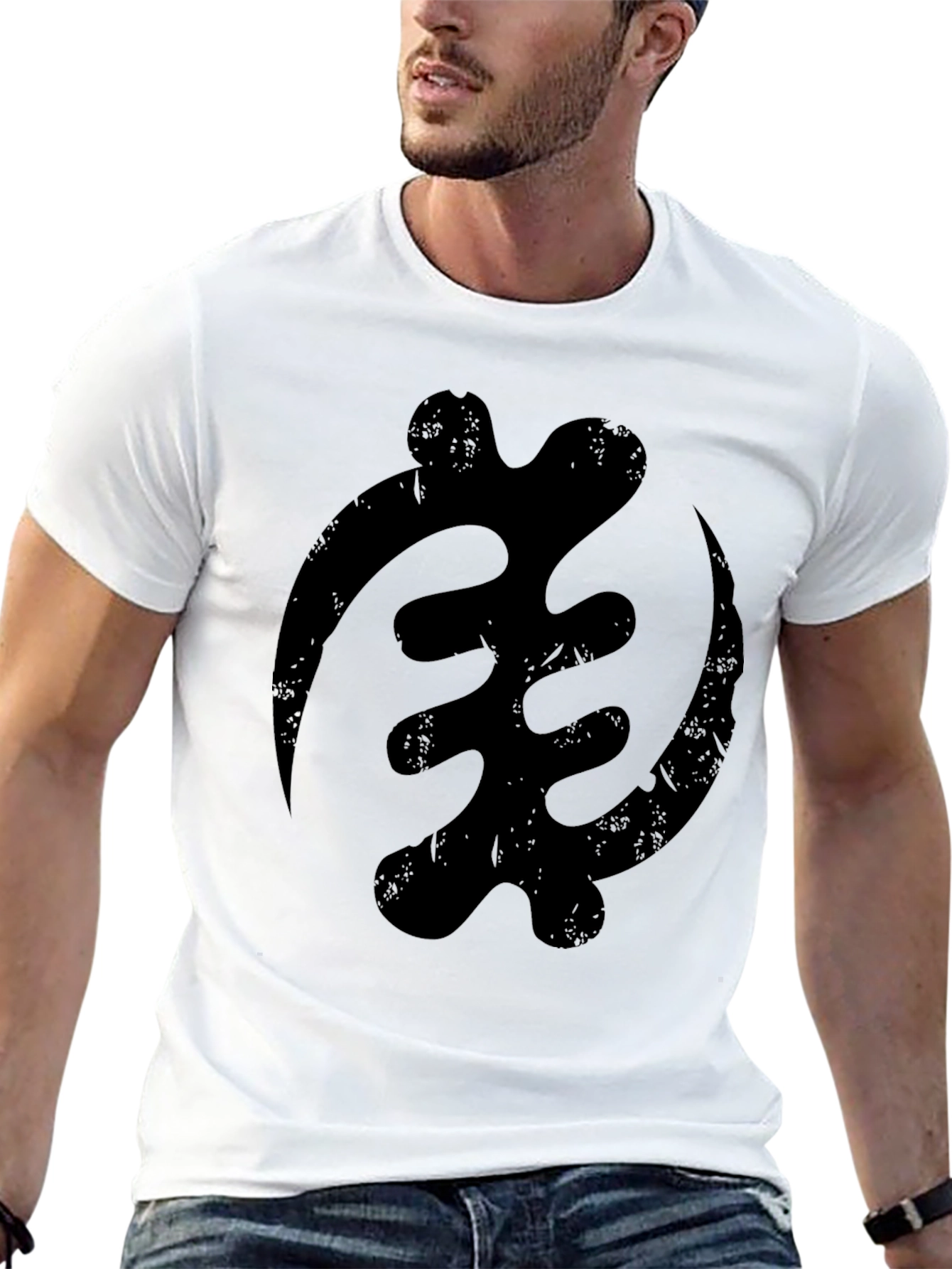Black Adinkra Symbol Graphic T-Shirt