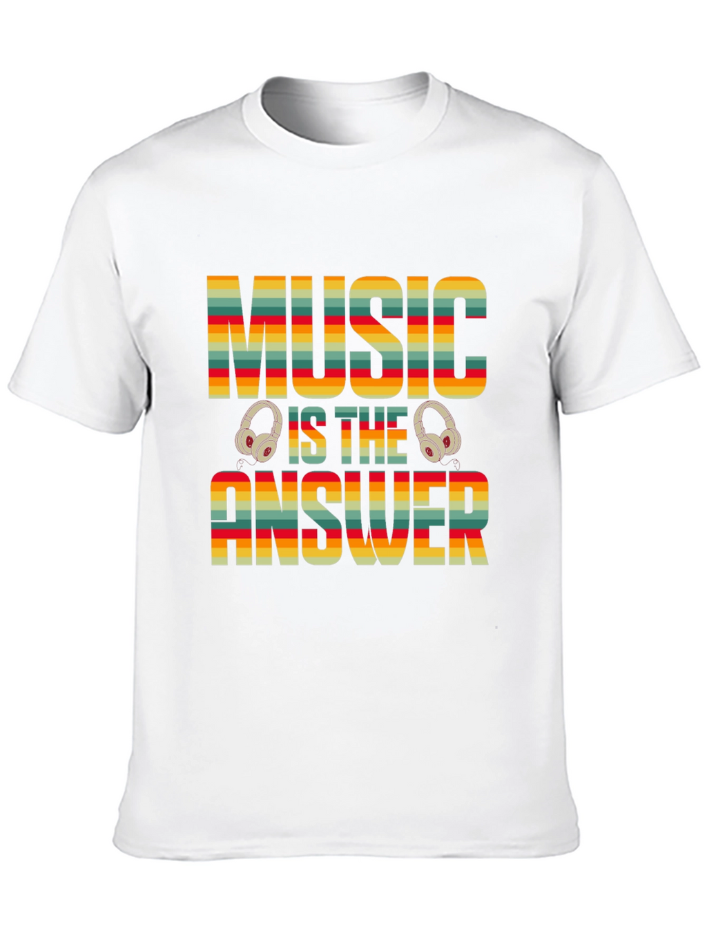 Music is the Answer T-Shirt - Retro Design