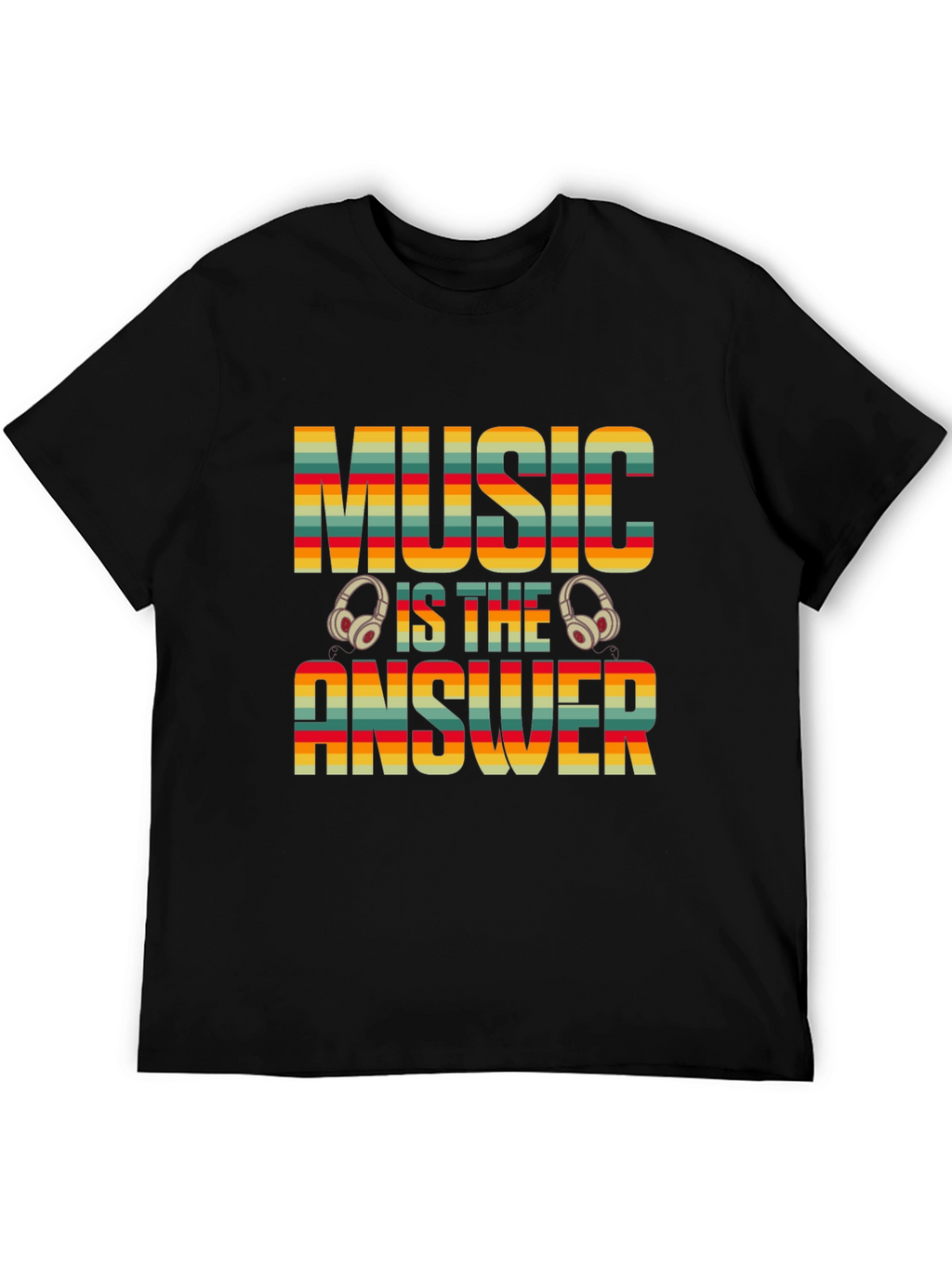Music is the Answer T-Shirt - Retro Design