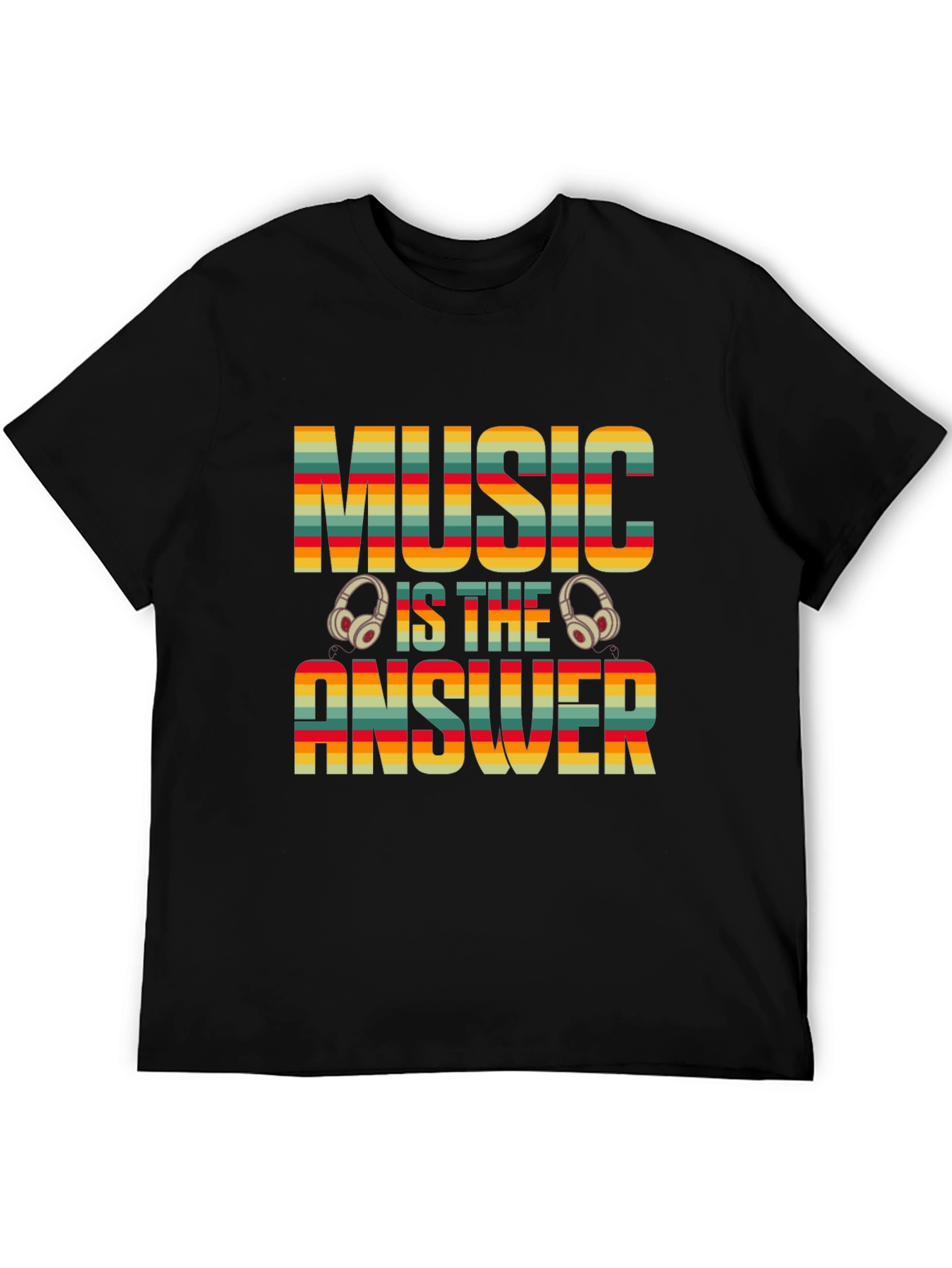 Music is the Answer T-Shirt - Retro Design