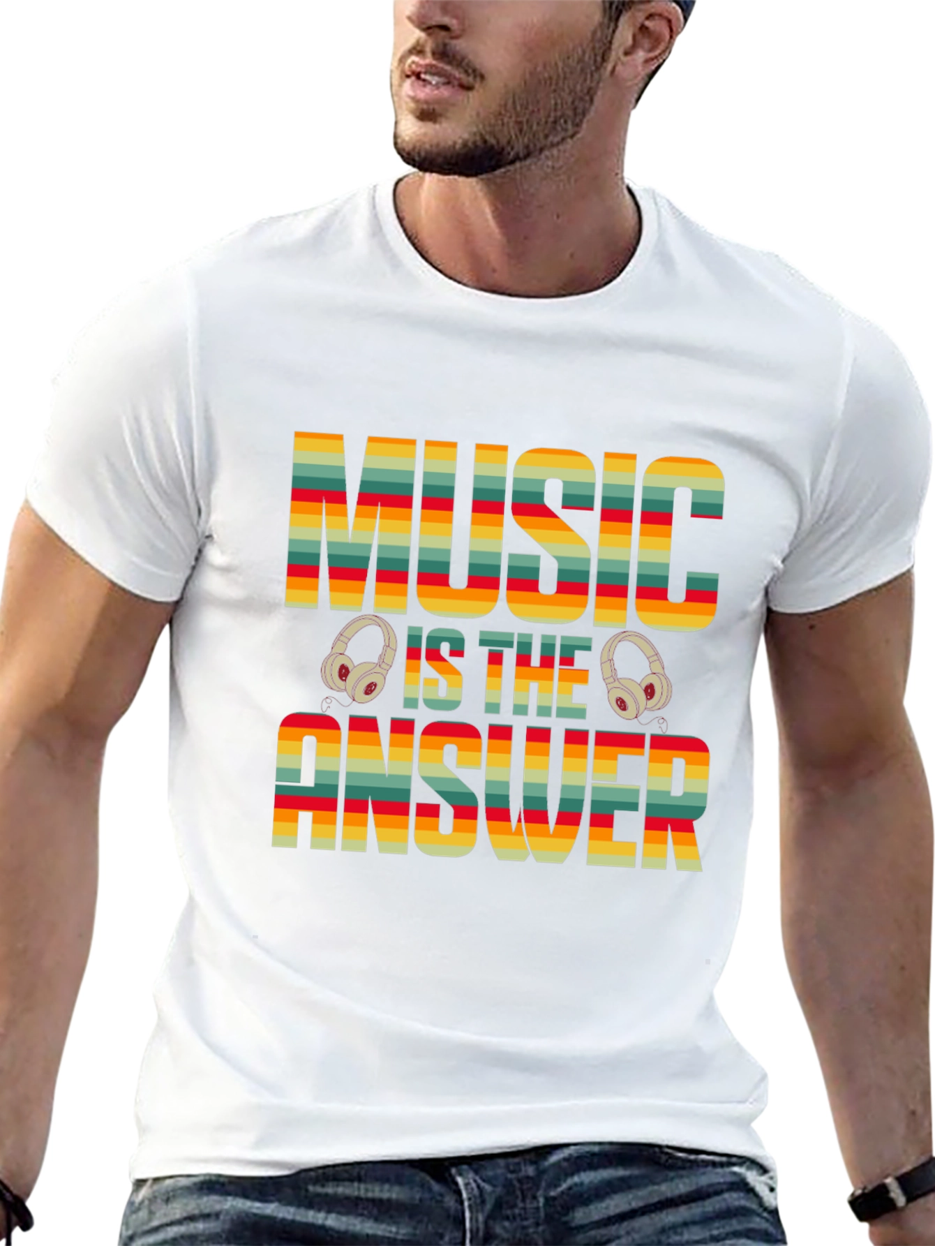 Music is the Answer T-Shirt - Retro Design