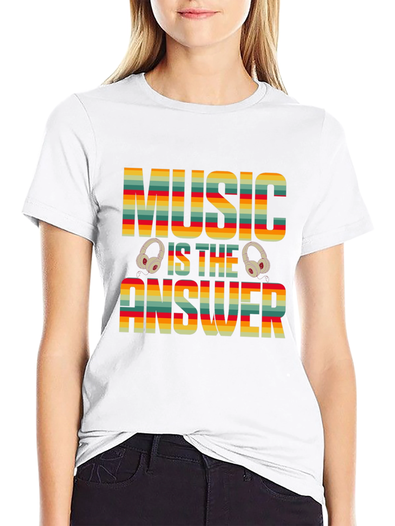 Music is the Answer T-Shirt - Retro Design