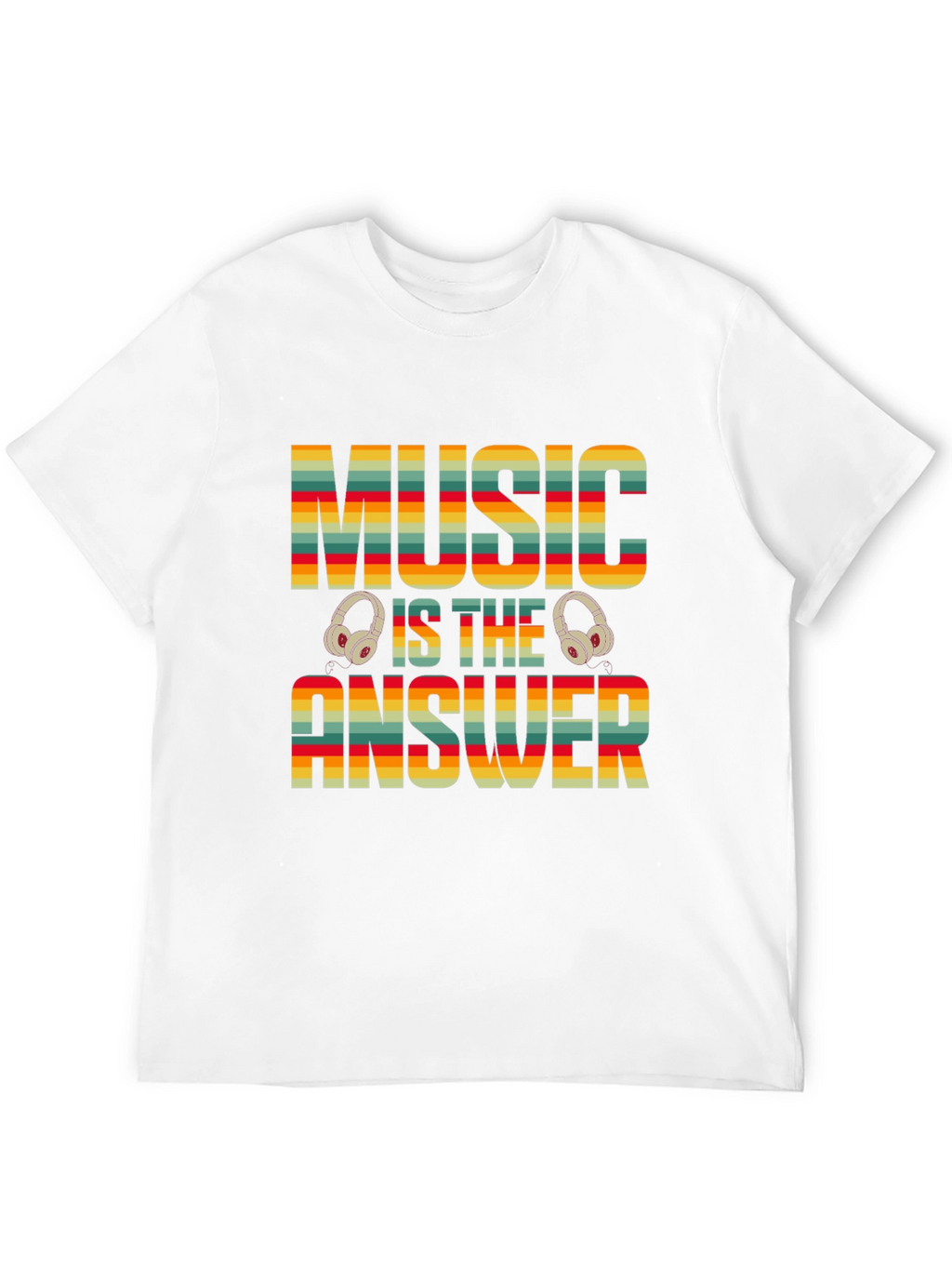 Music is the Answer T-Shirt - Retro Design