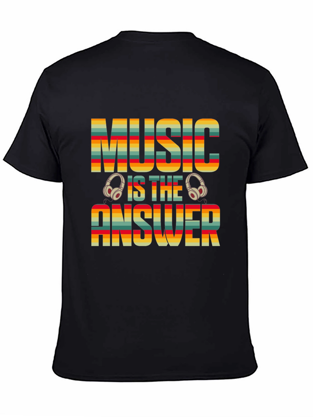 Music is the Answer T-Shirt - Retro Design