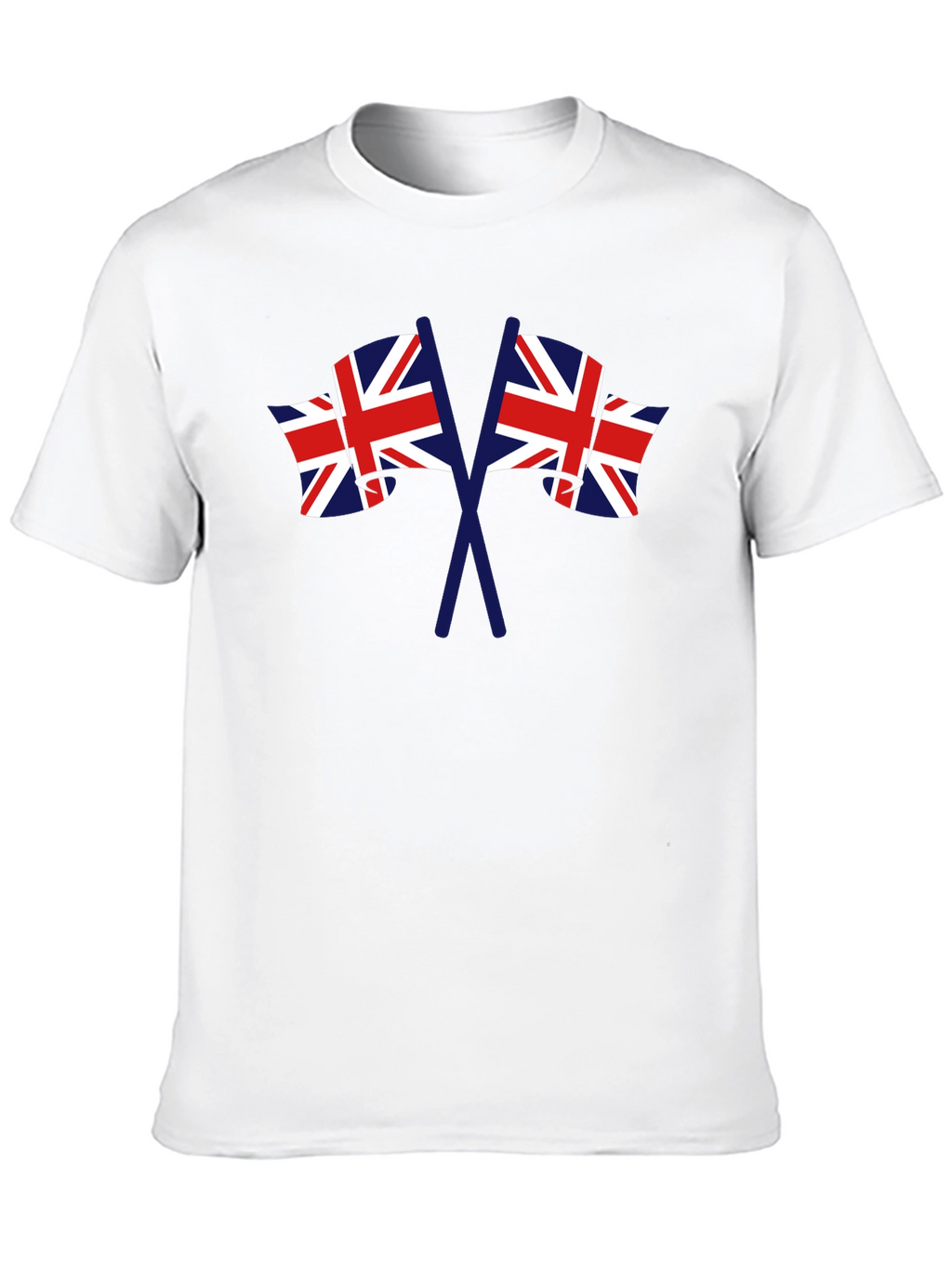 British Flag Graphic Tee - Black Crew Neck