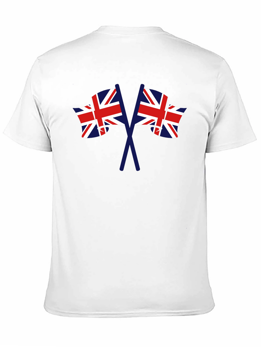 British Flag Graphic Tee - Black Crew Neck