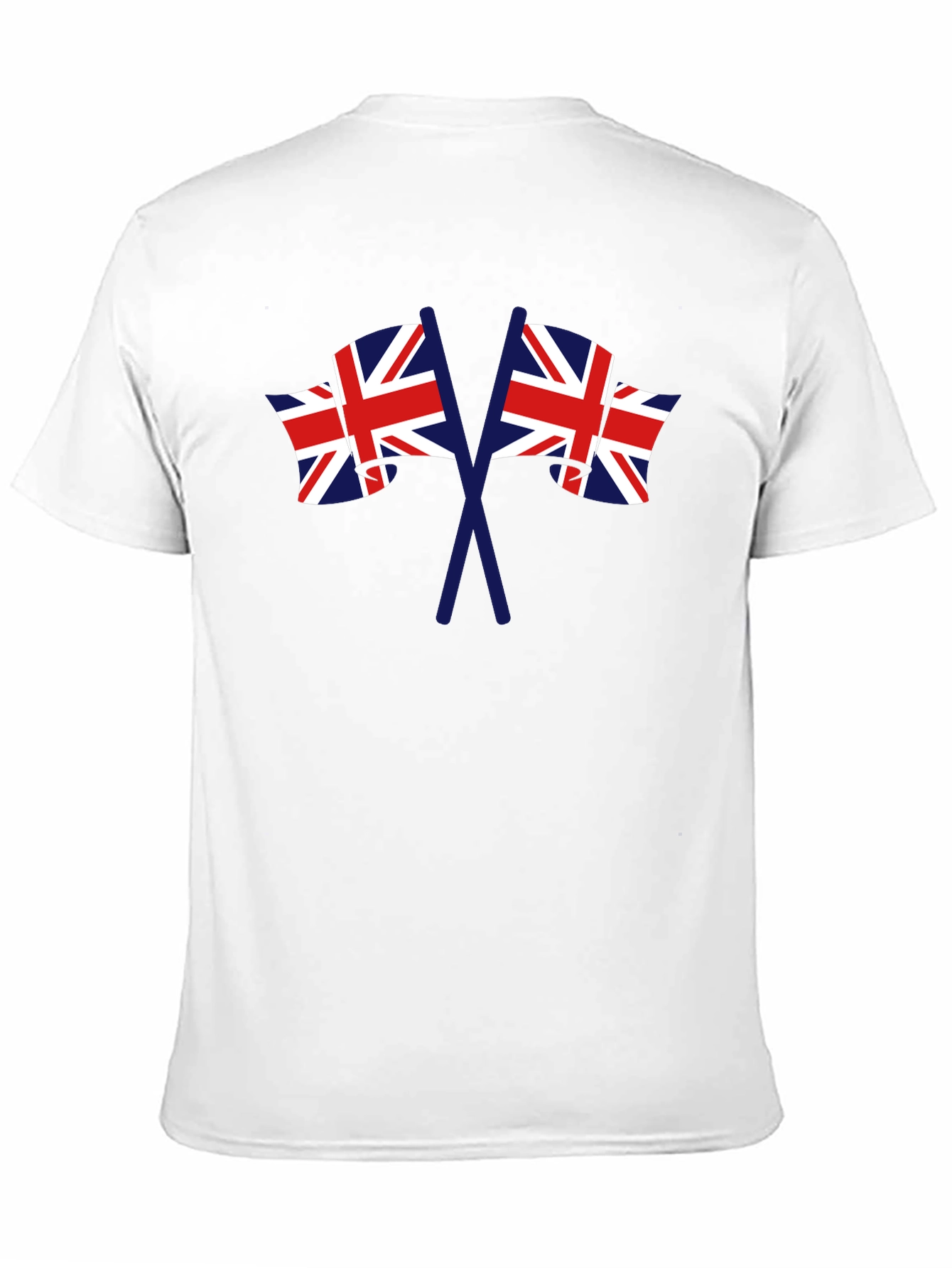 British Flag Graphic Tee - Black Crew Neck