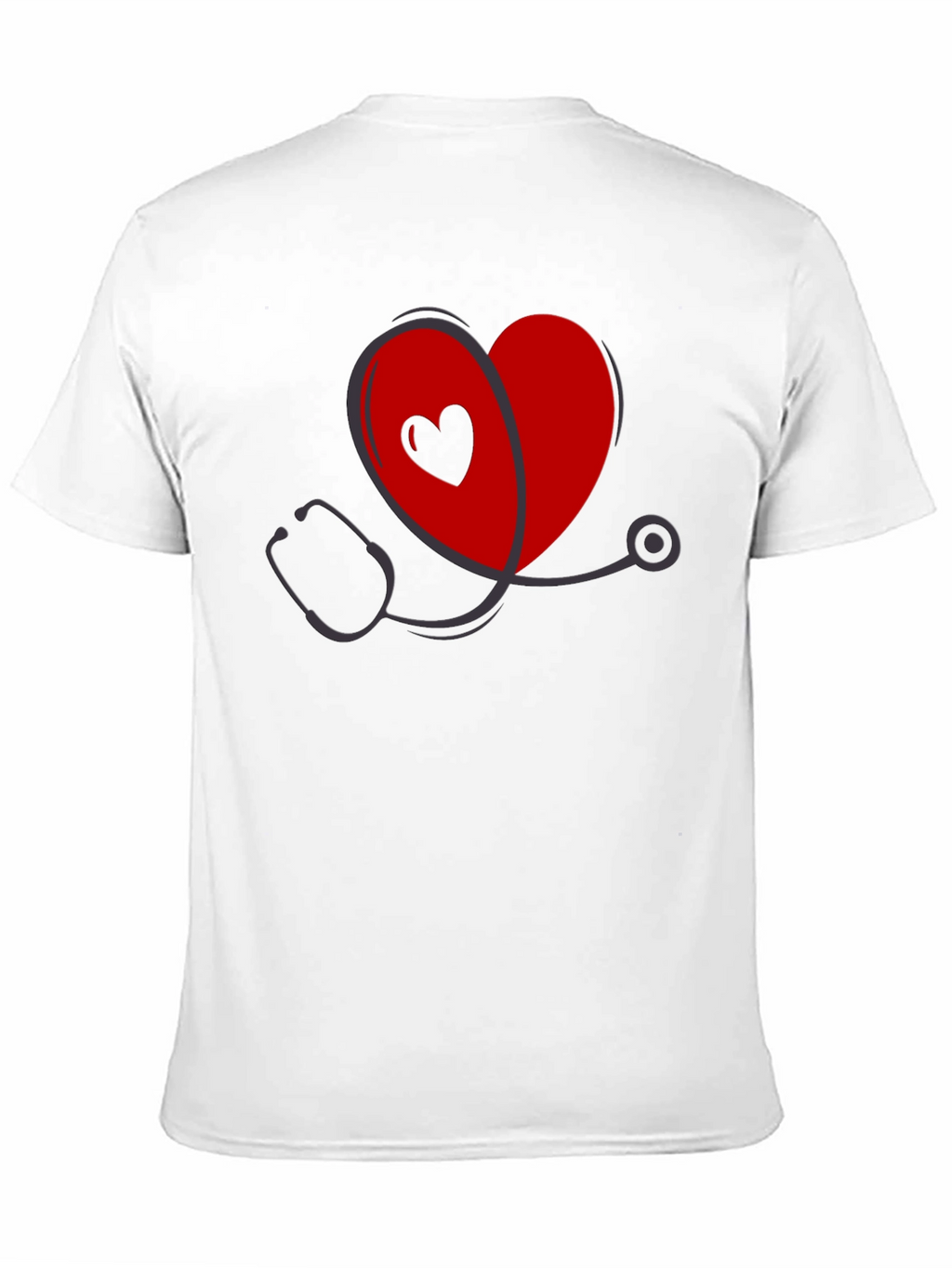 Heart Stethoscope Graphic Tee - Medical Love Shirt