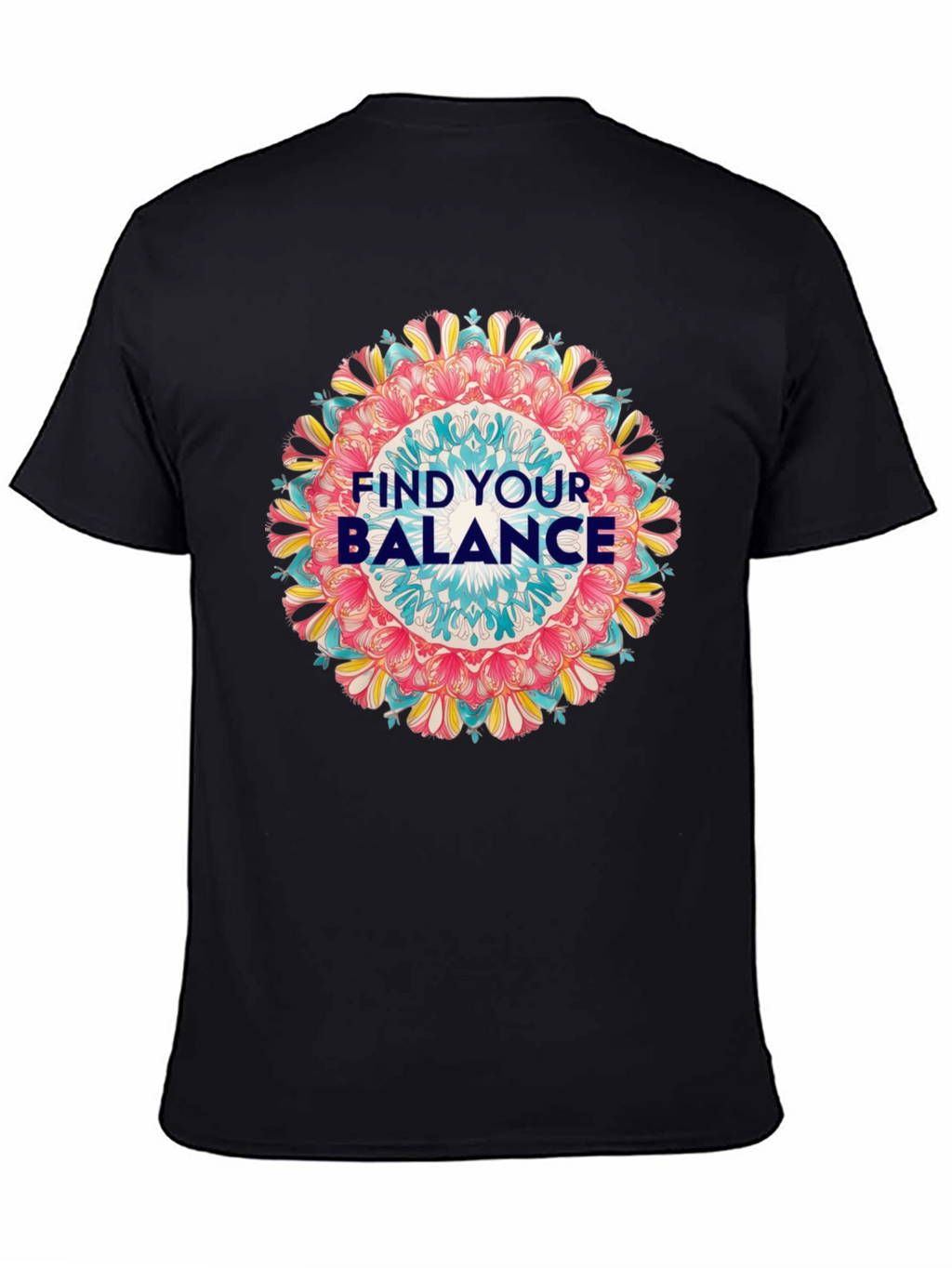 Find Your Balance Graphic Tee - Mandala Design