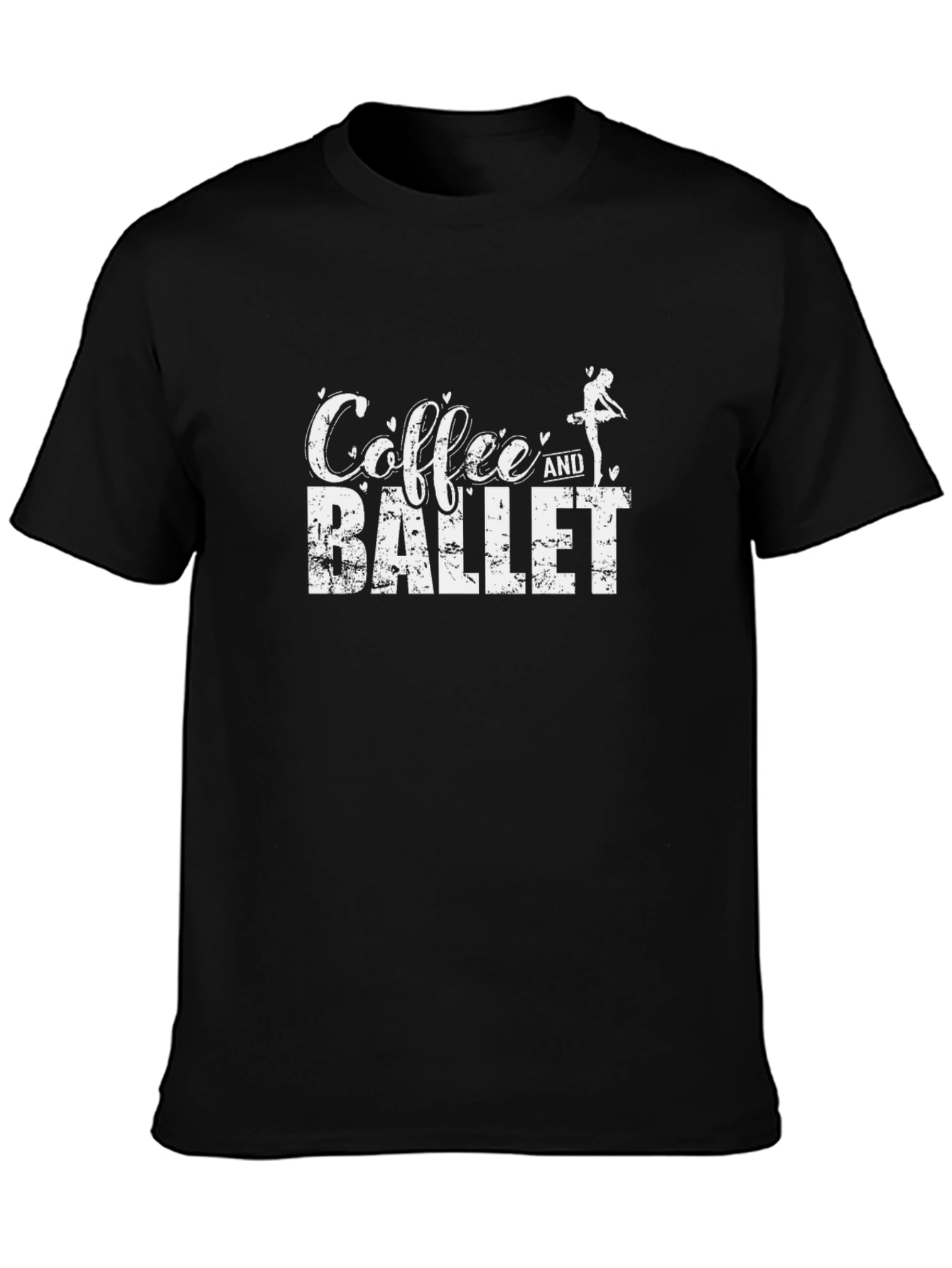 Coffee and Ballet Black T-Shirt