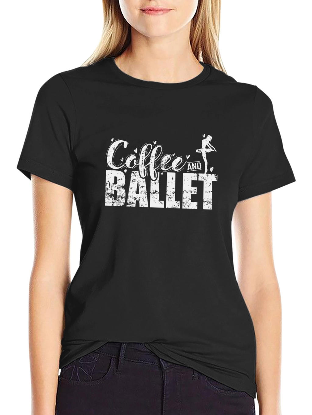 Coffee and Ballet Black T-Shirt