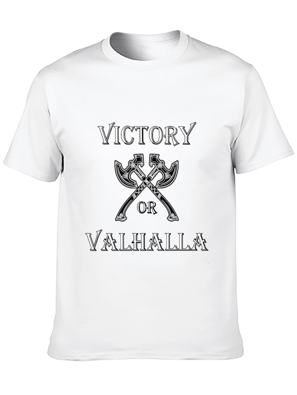 Victory or Valhalla Viking T-Shirt - Black