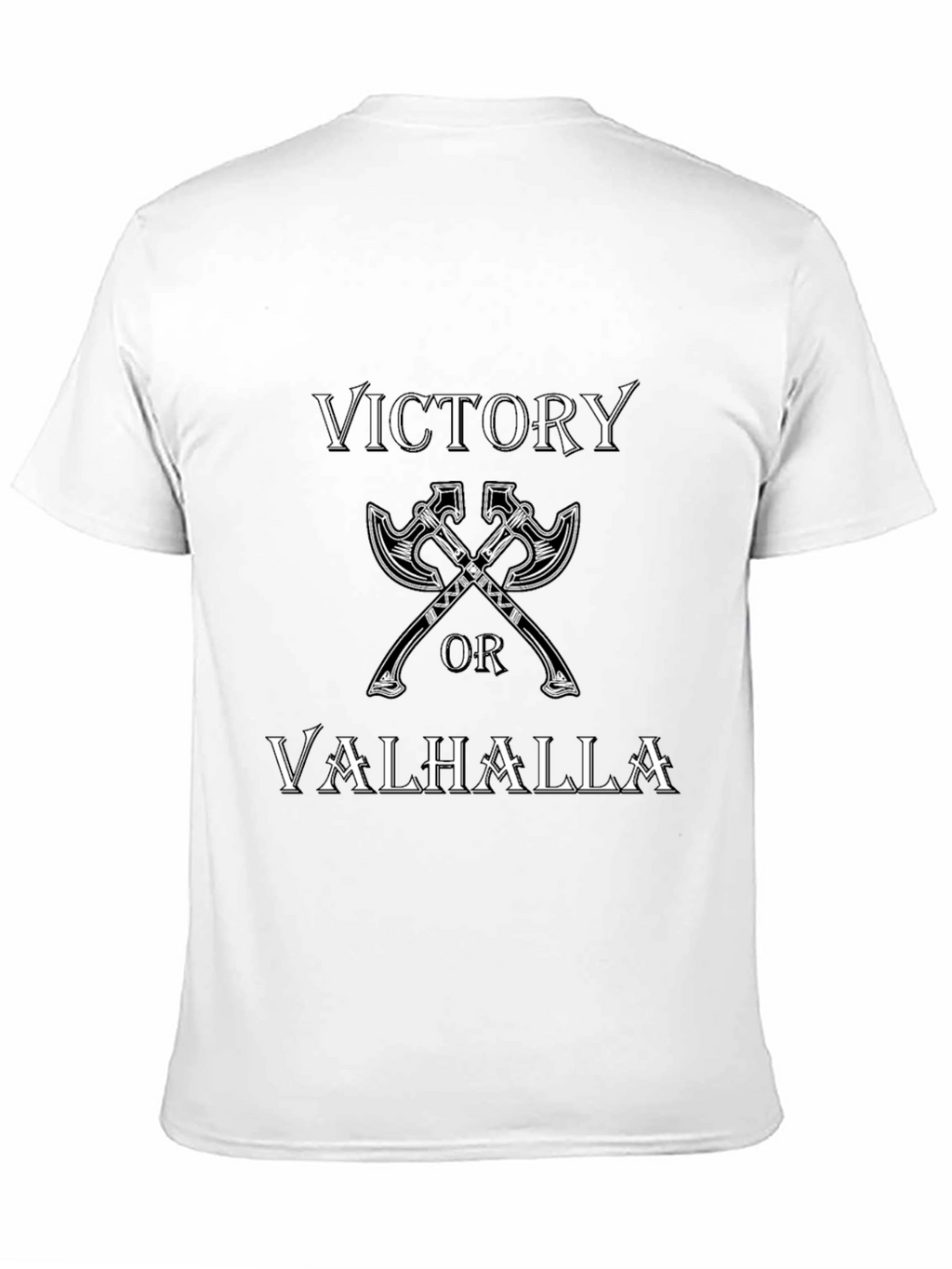 Victory or Valhalla Viking T-Shirt - Black