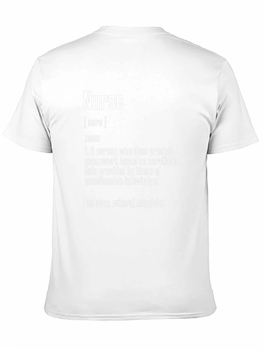 Funny Nurse Definition Black T-Shirt