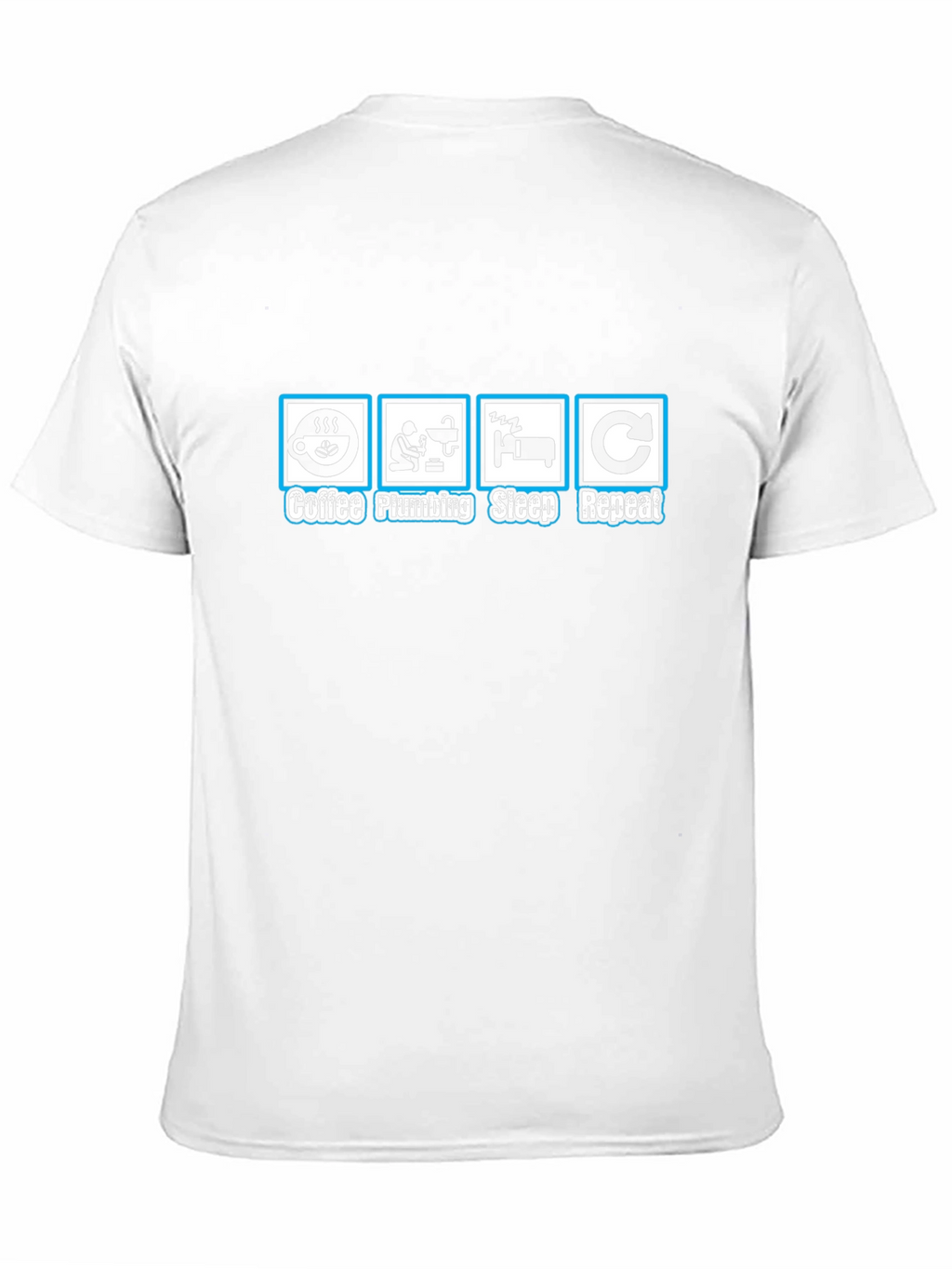 Coffee Plumbing Sleep Repeat T-Shirt - Plumber Gift