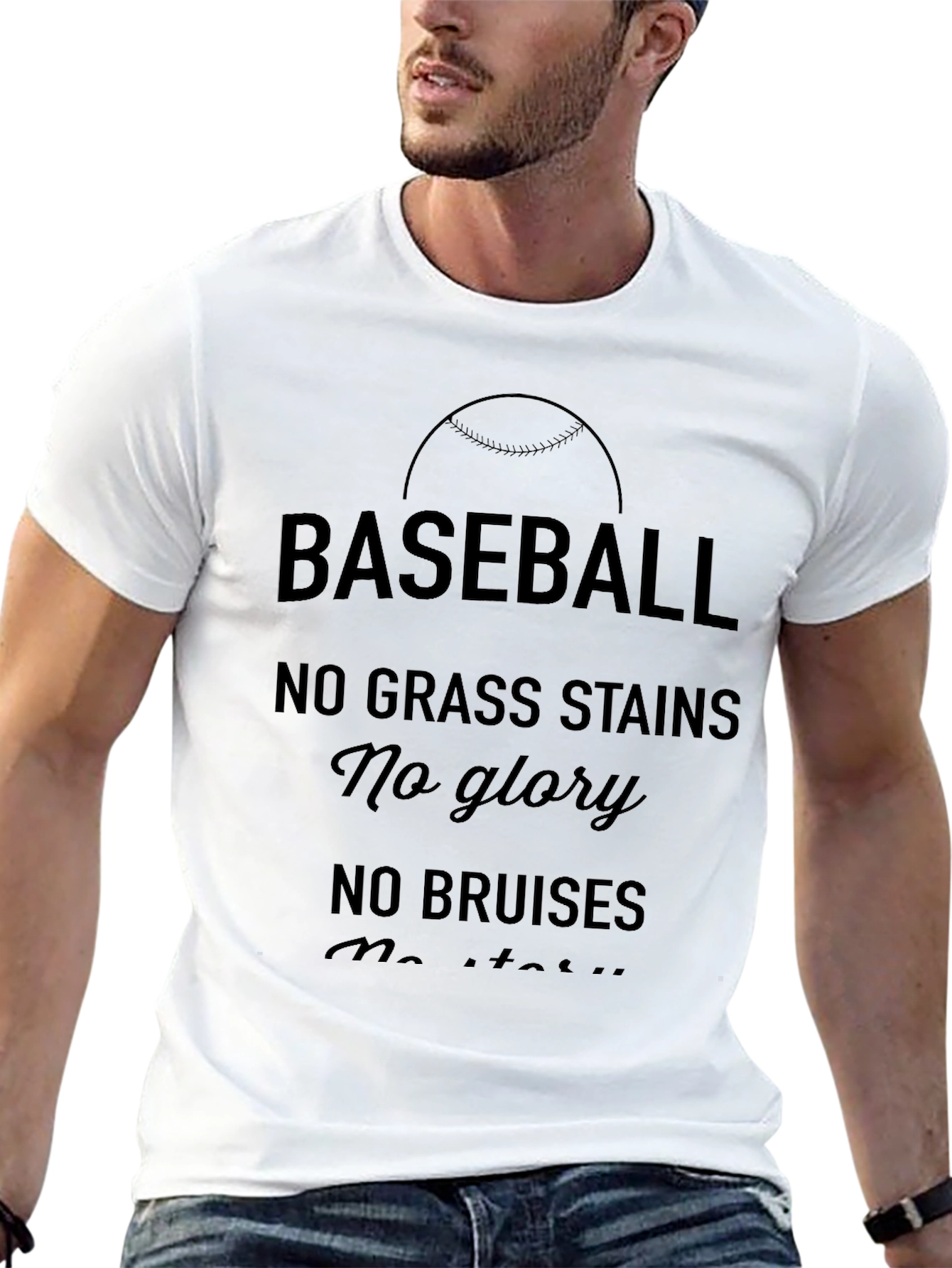 Baseball No Grass Stains T-Shirt