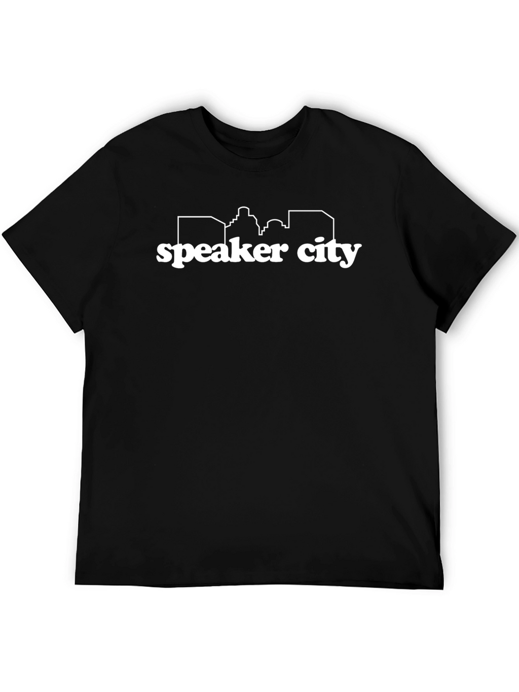 Speaker City Graphic Tee - Unisex Black T-Shirt