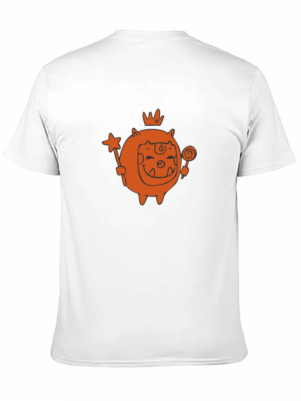 Cute Cartoon Monster Graphic Tee - Black