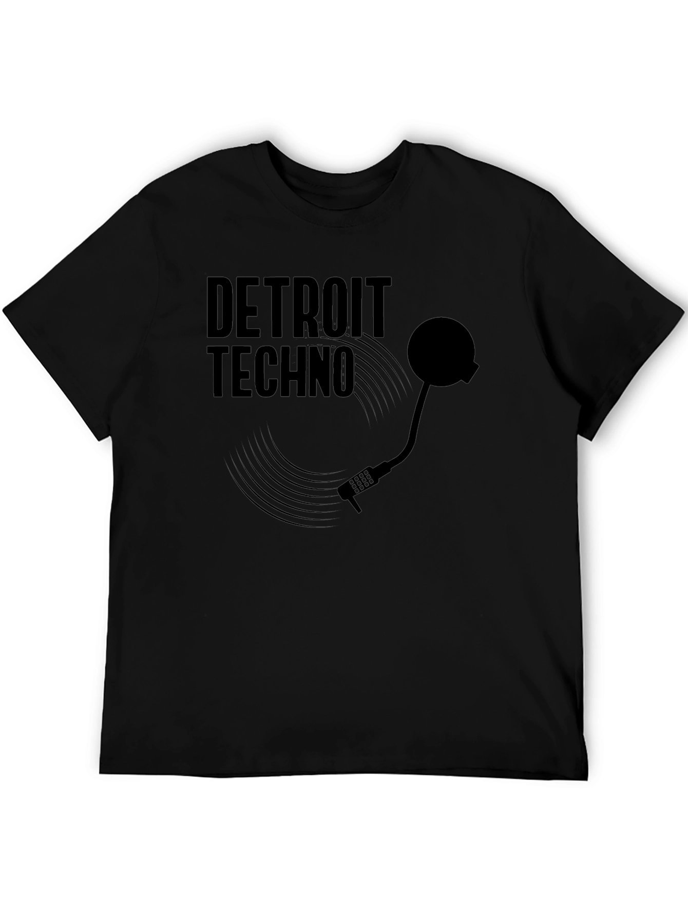 Detroit Techno Black Graphic Tee