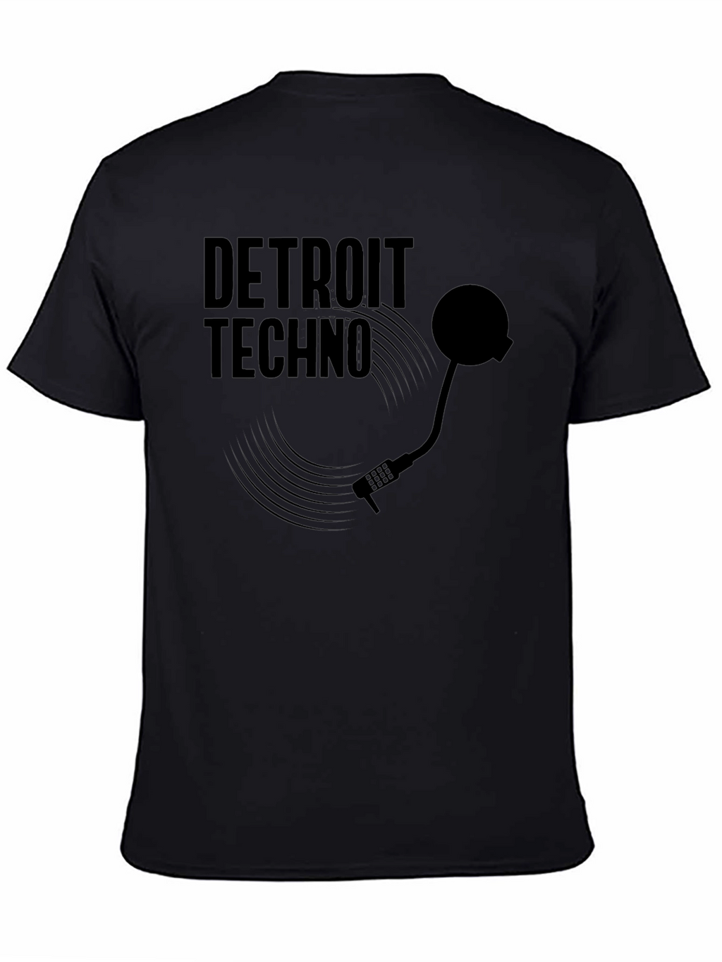 Detroit Techno Black Graphic Tee