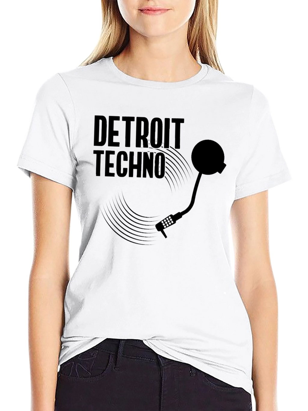 Detroit Techno Black Graphic Tee