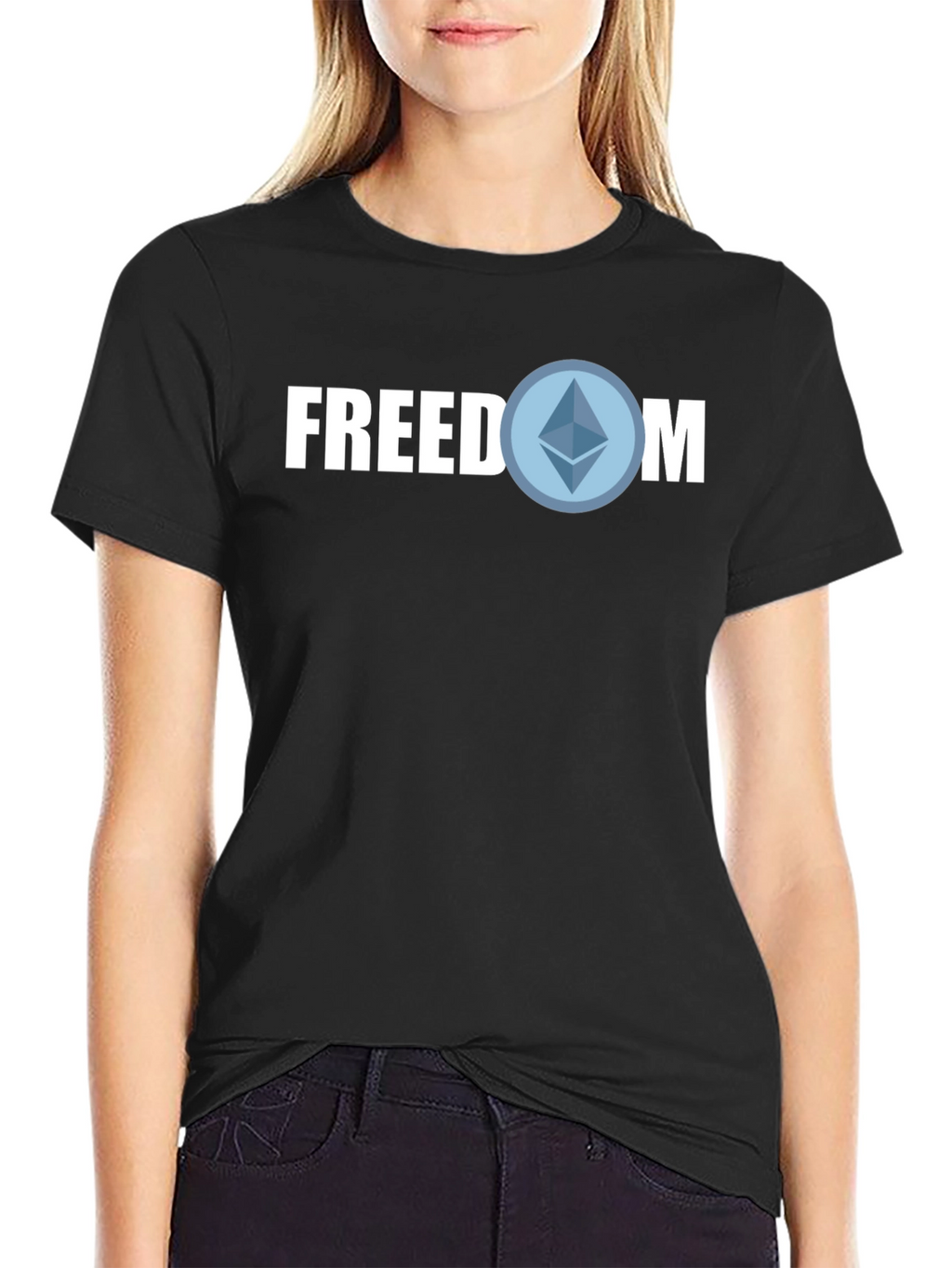 Freedom Crypto T-Shirt - Blockchain Style