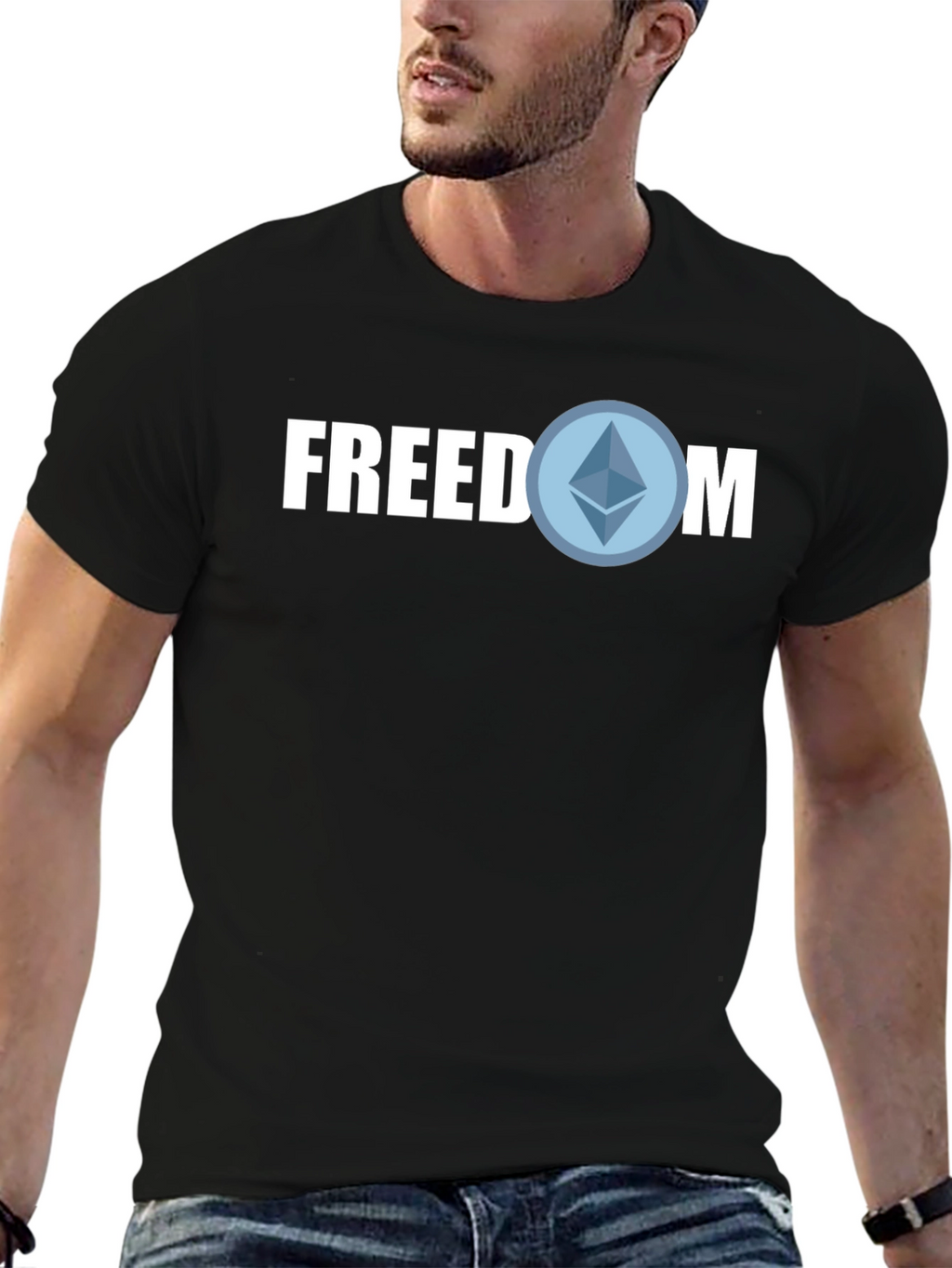 Freedom Crypto T-Shirt - Blockchain Style