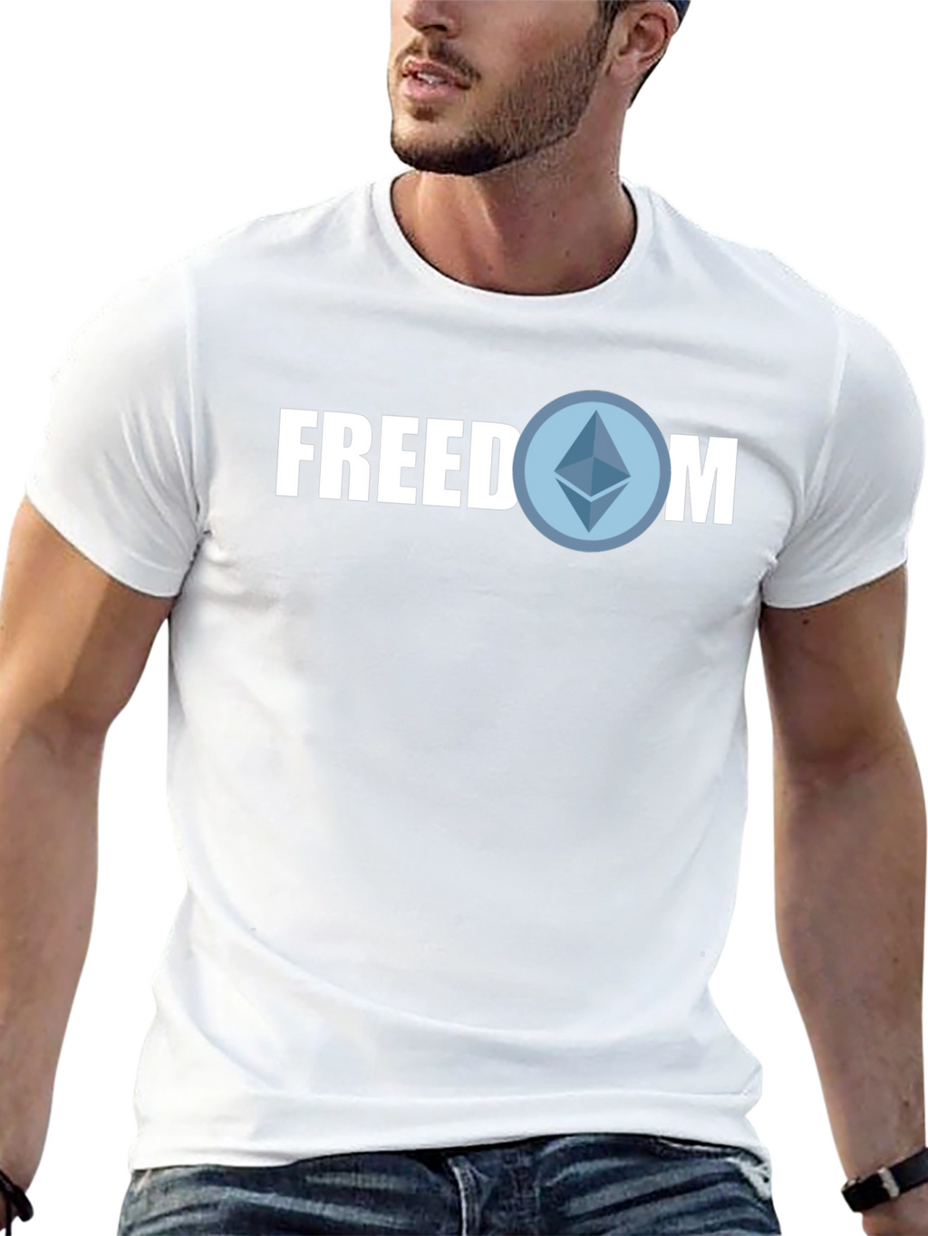 Freedom Crypto T-Shirt - Blockchain Style