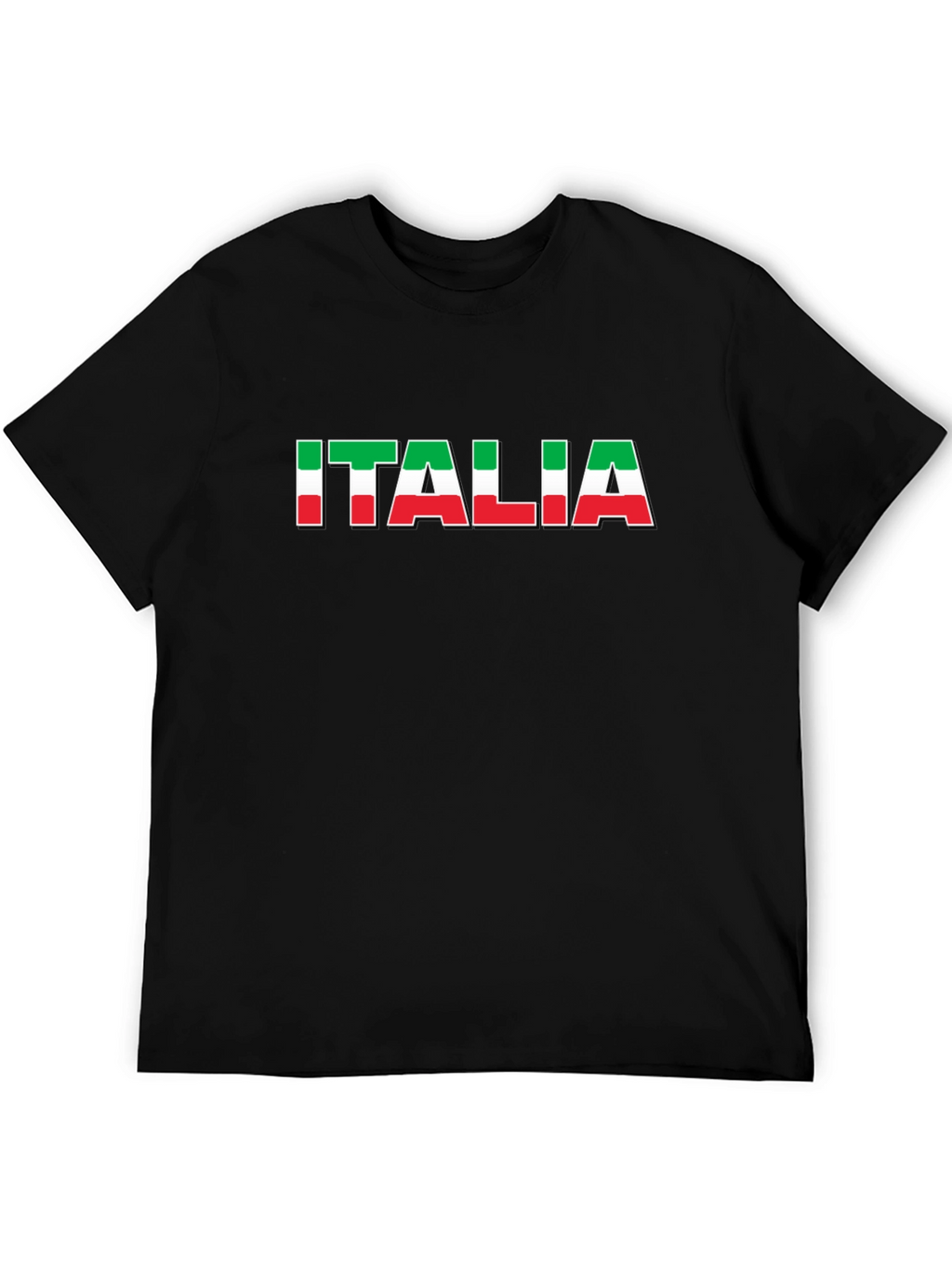 Italia Flag Graphic Tee - Black Italian Pride T-Shirt