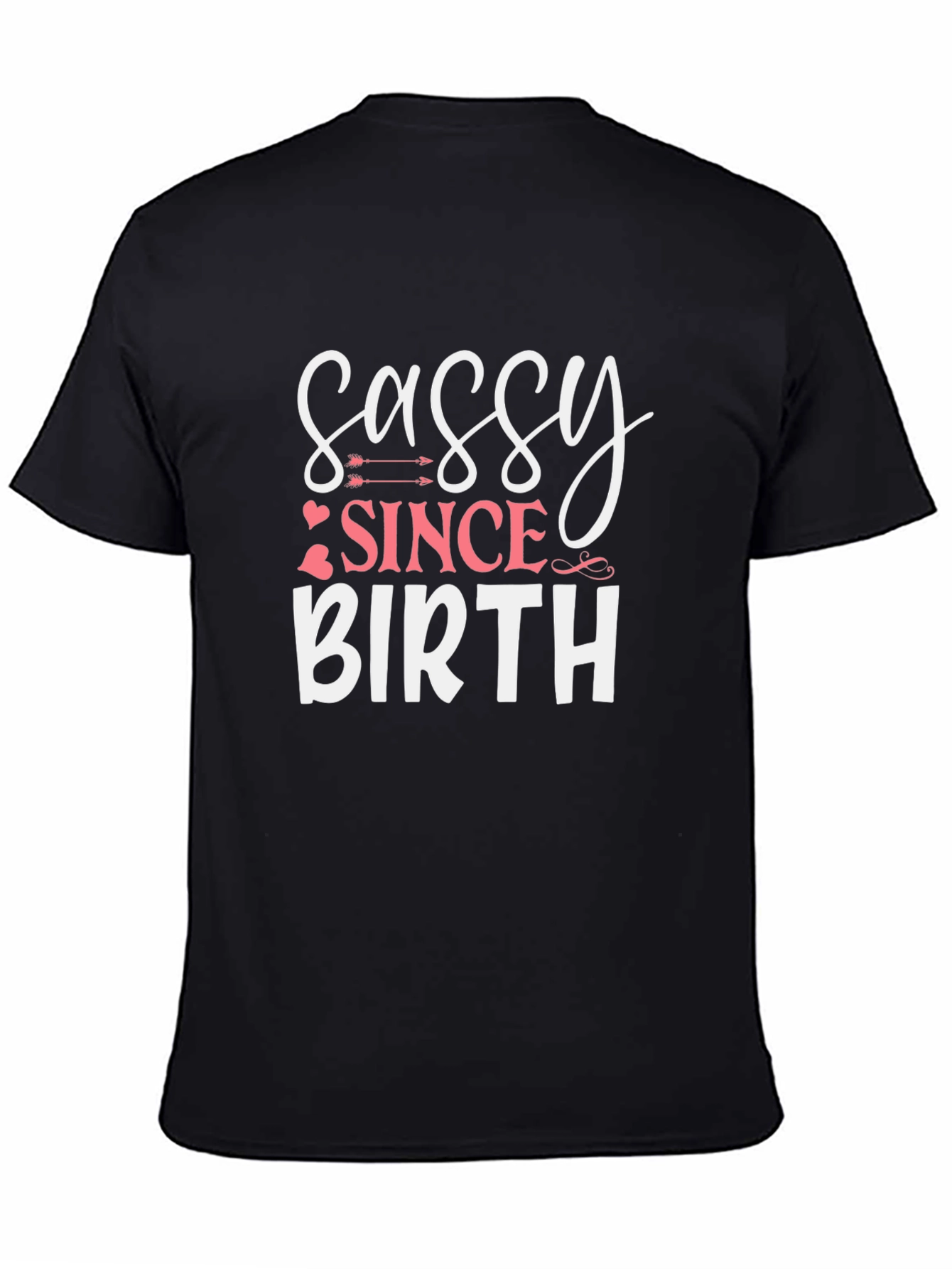 Sassy Since Birth Graphic Tee - Black
