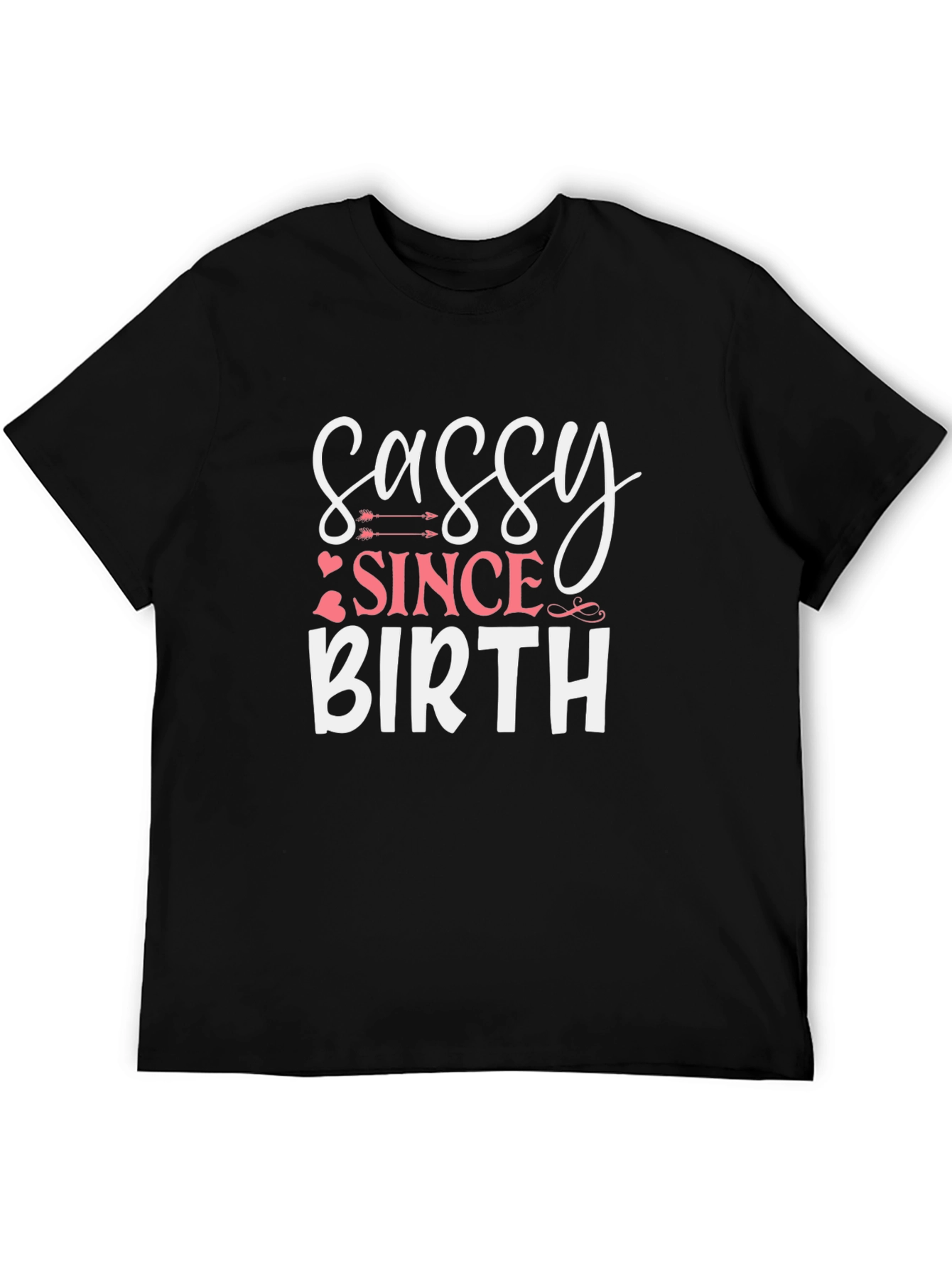 Sassy Since Birth Graphic Tee - Black