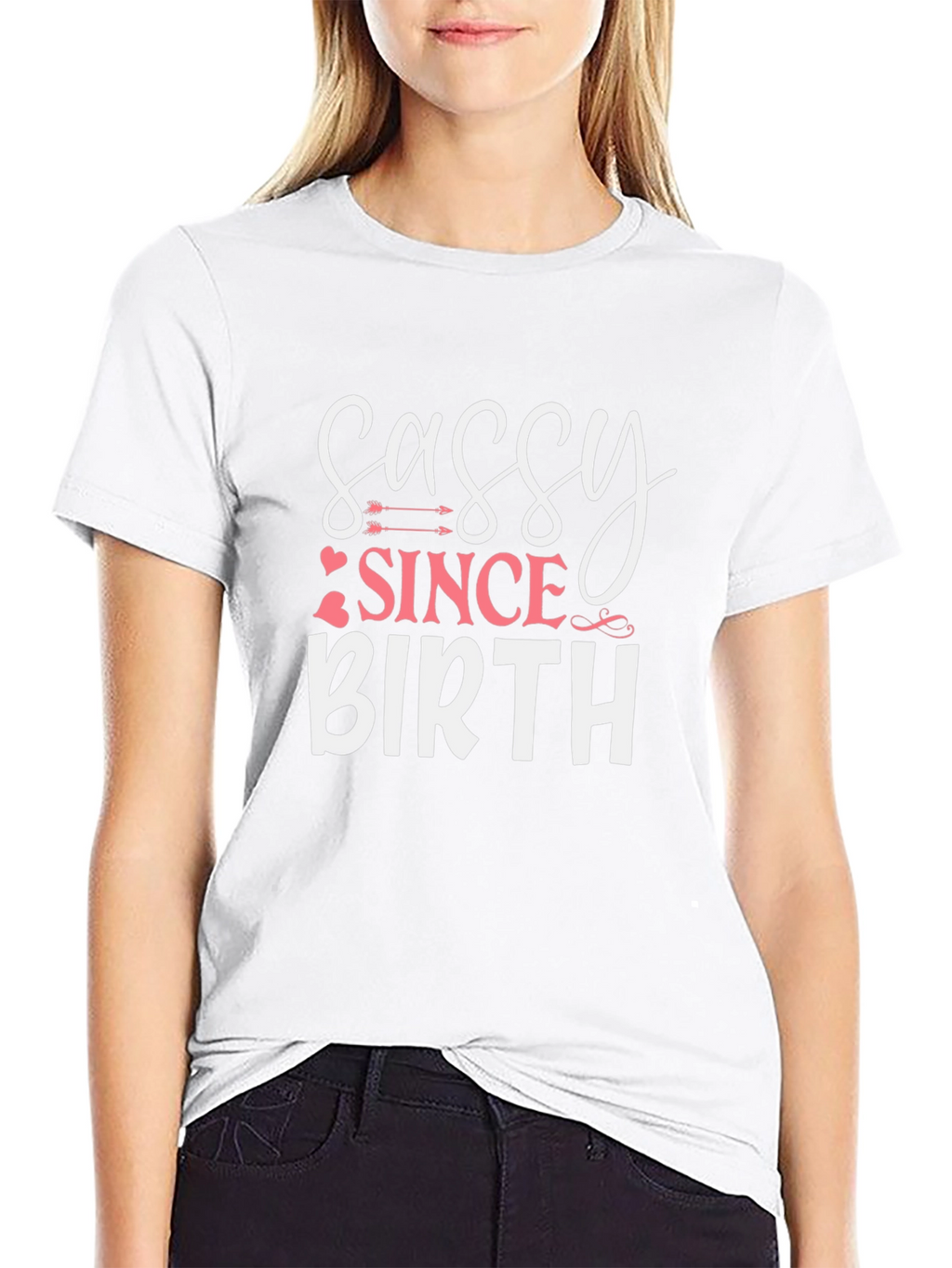 Sassy Since Birth Graphic Tee - Black